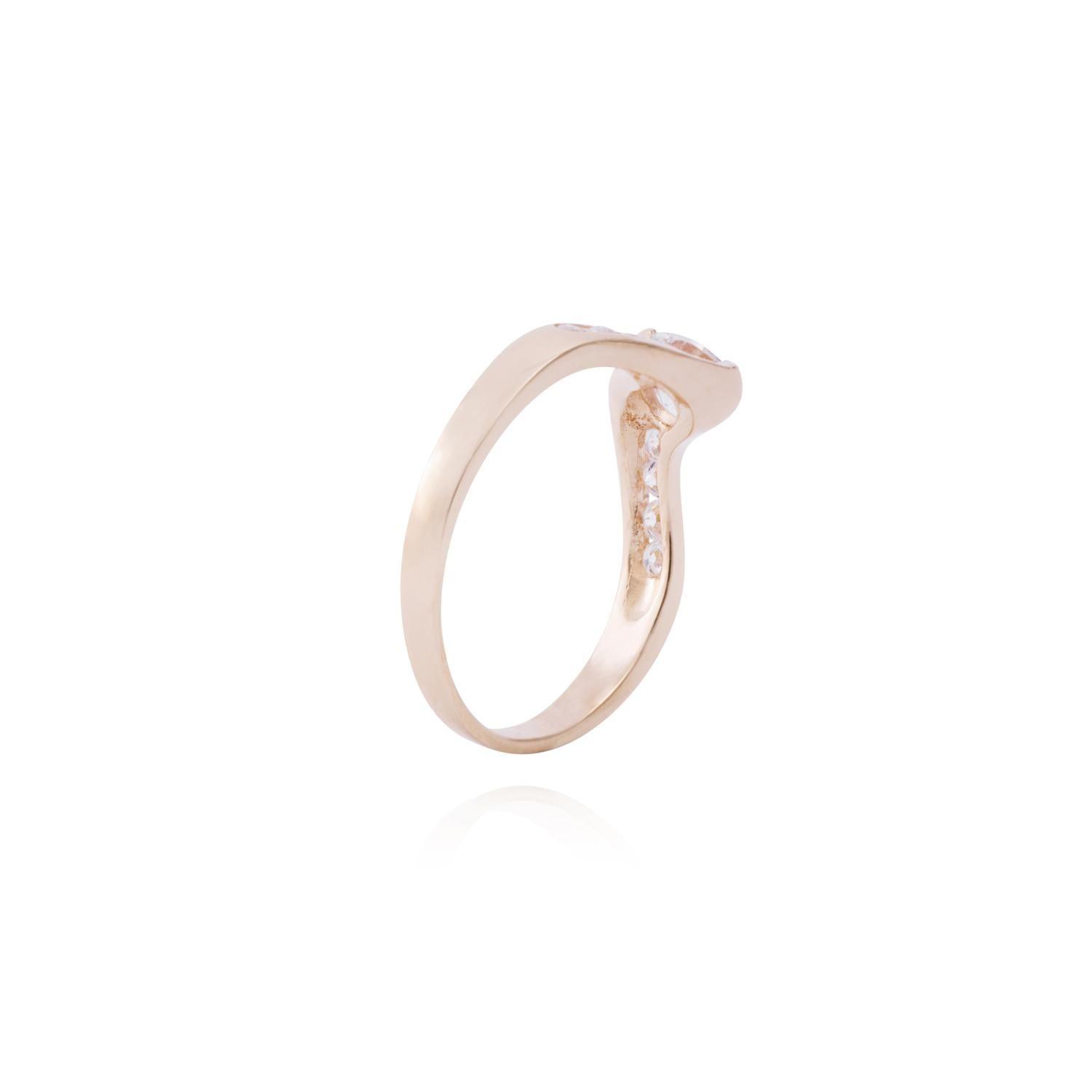 Anillo Oro Miel 18kt Circones en Riel-2
