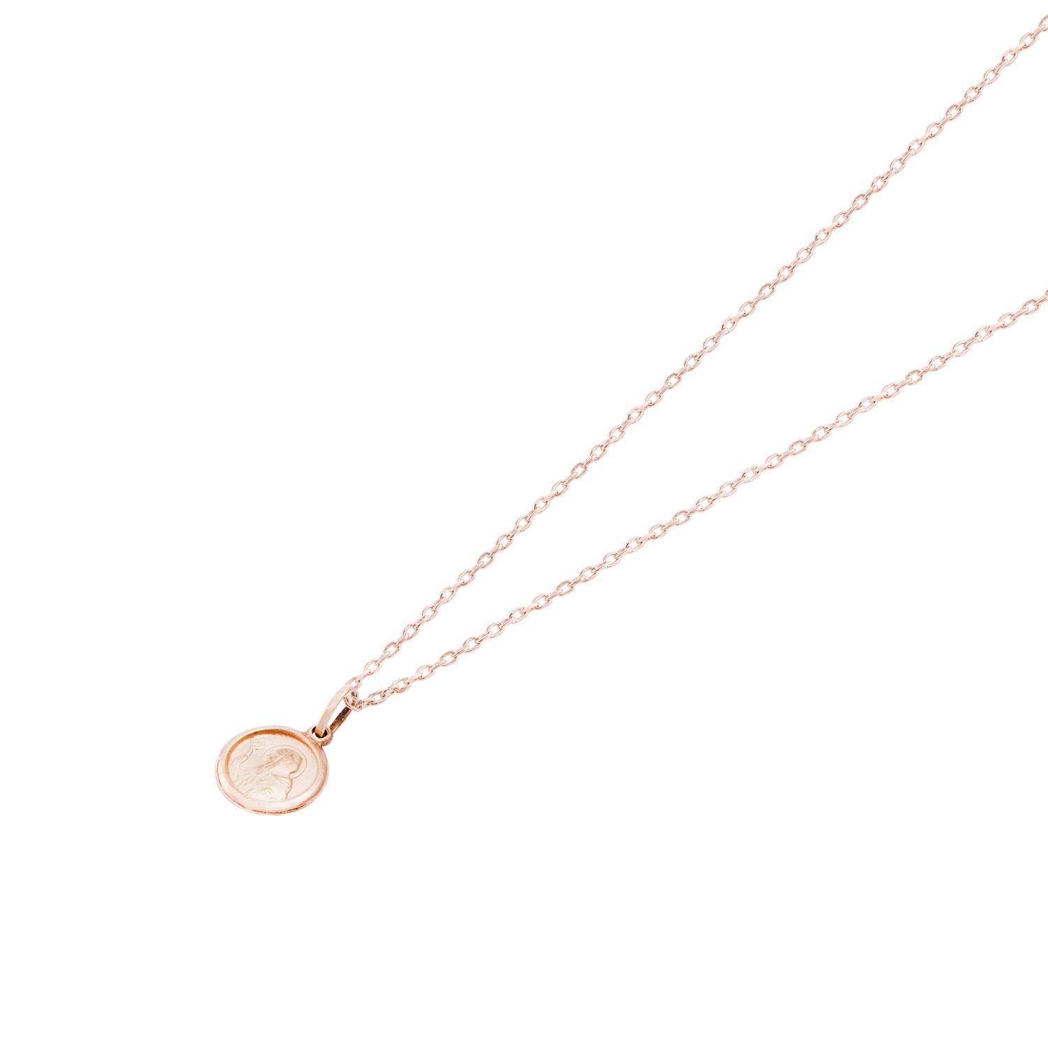 Colgante Oro Miel 18kt San Benito con Bisel-2