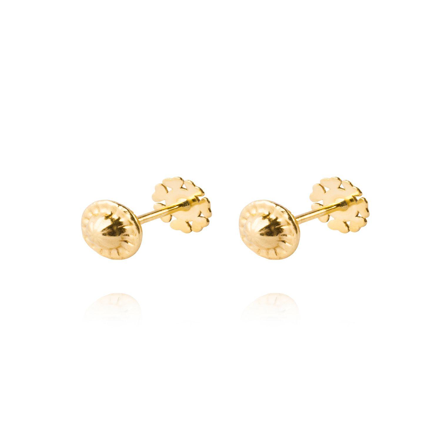 Aros de Oro 18kt Modelo Círculo de Corazones Esmaltado-1