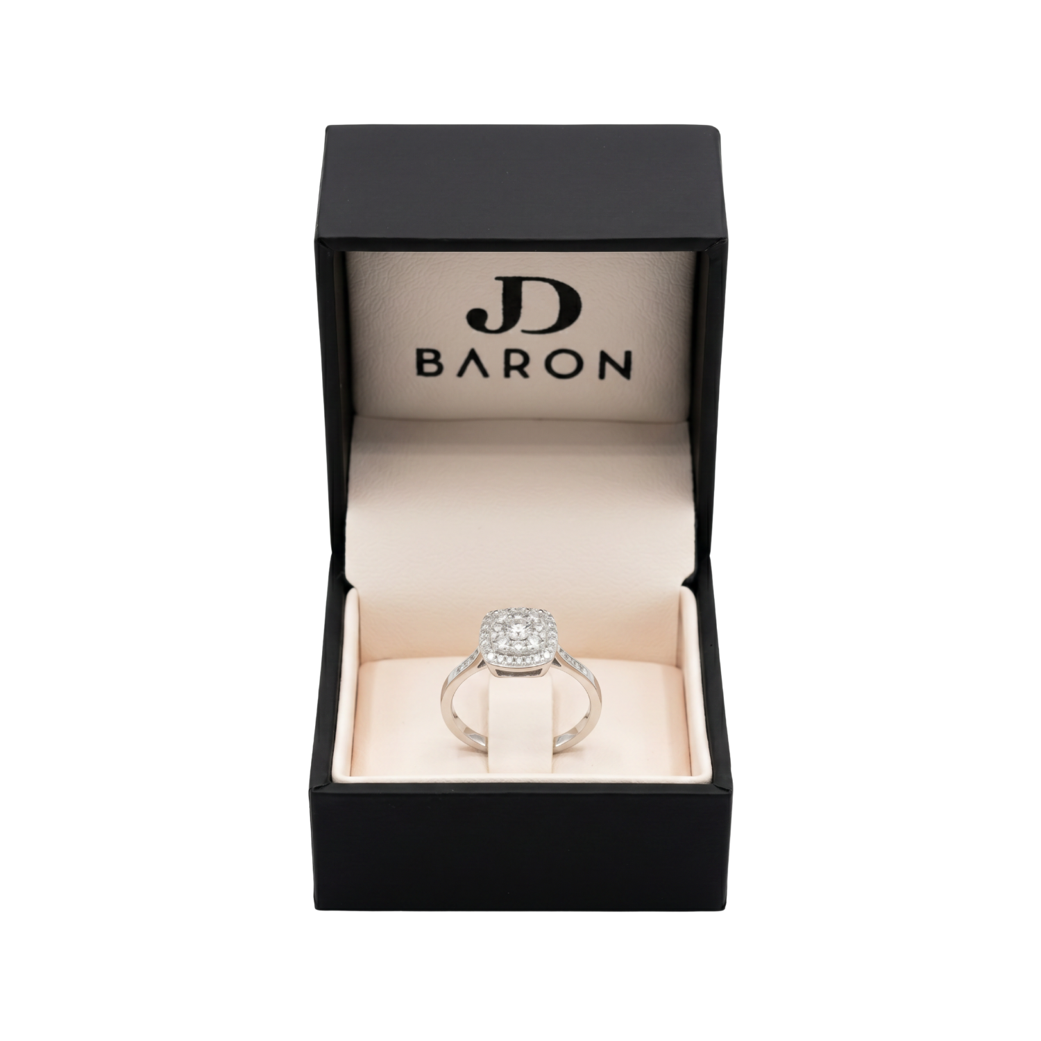 Anillo Oro Blanco 18kt Diamantes 54 Pts Resplandor Real-2