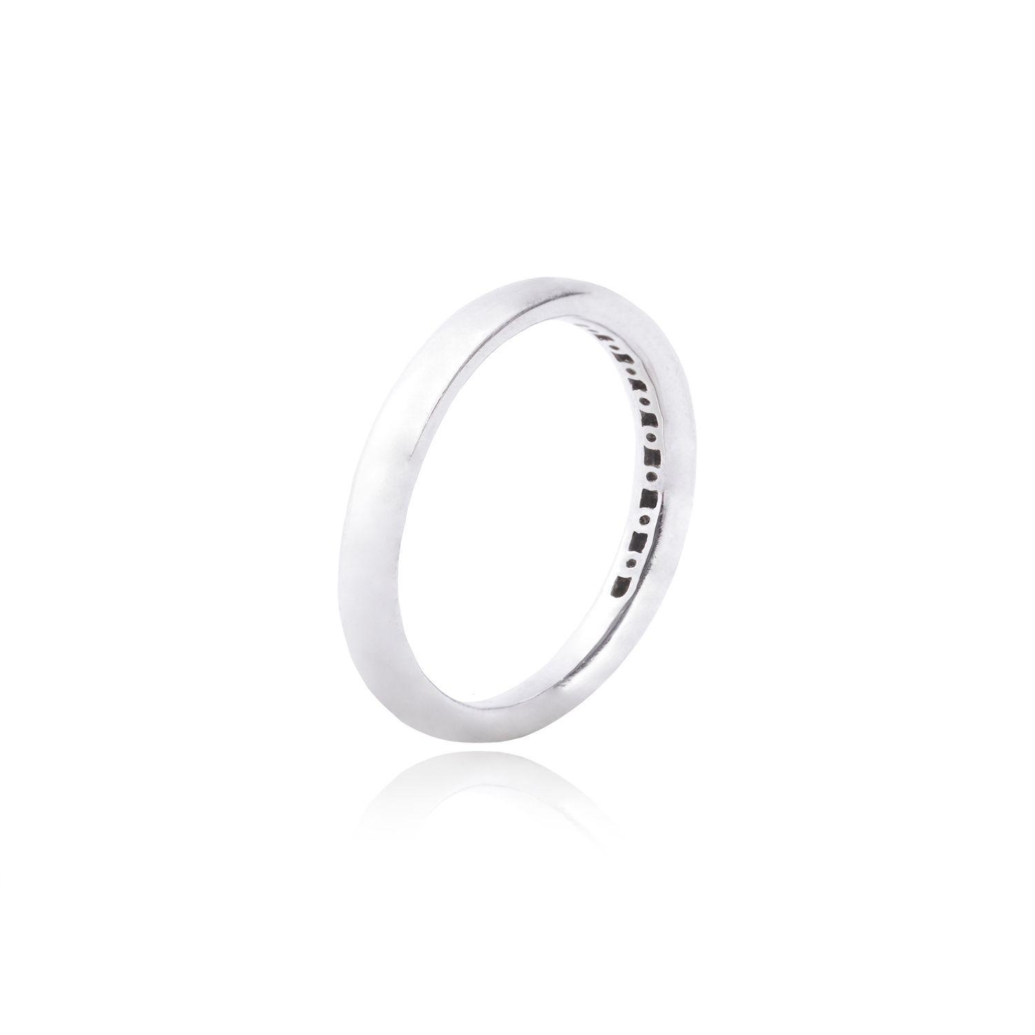 Anillo Oro Blanco 18kt Diamantes 12 Pts Corte Brillante SI/H-2