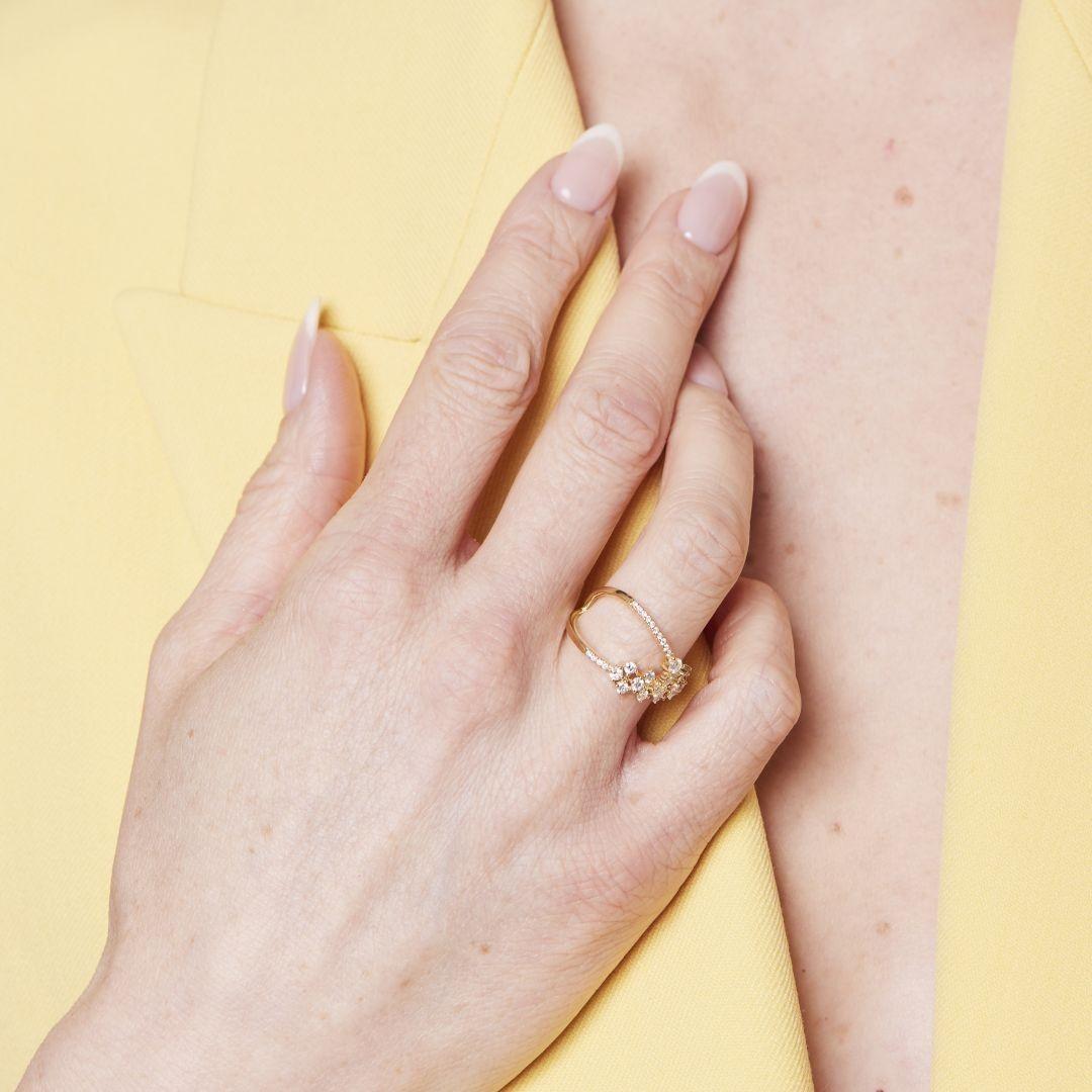 Anillo Oro Amarillo 18kt Diamantes 74Pts | Danielle Costantini-5