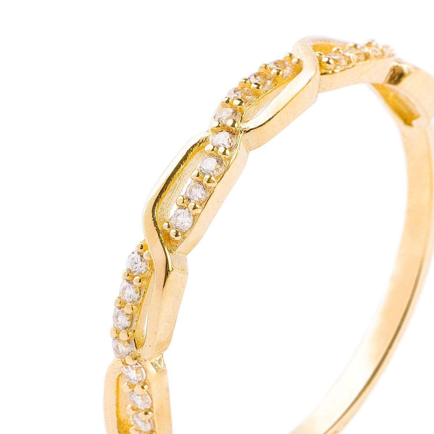 Anillos de Oro 18kt Modelo Enlazado-1