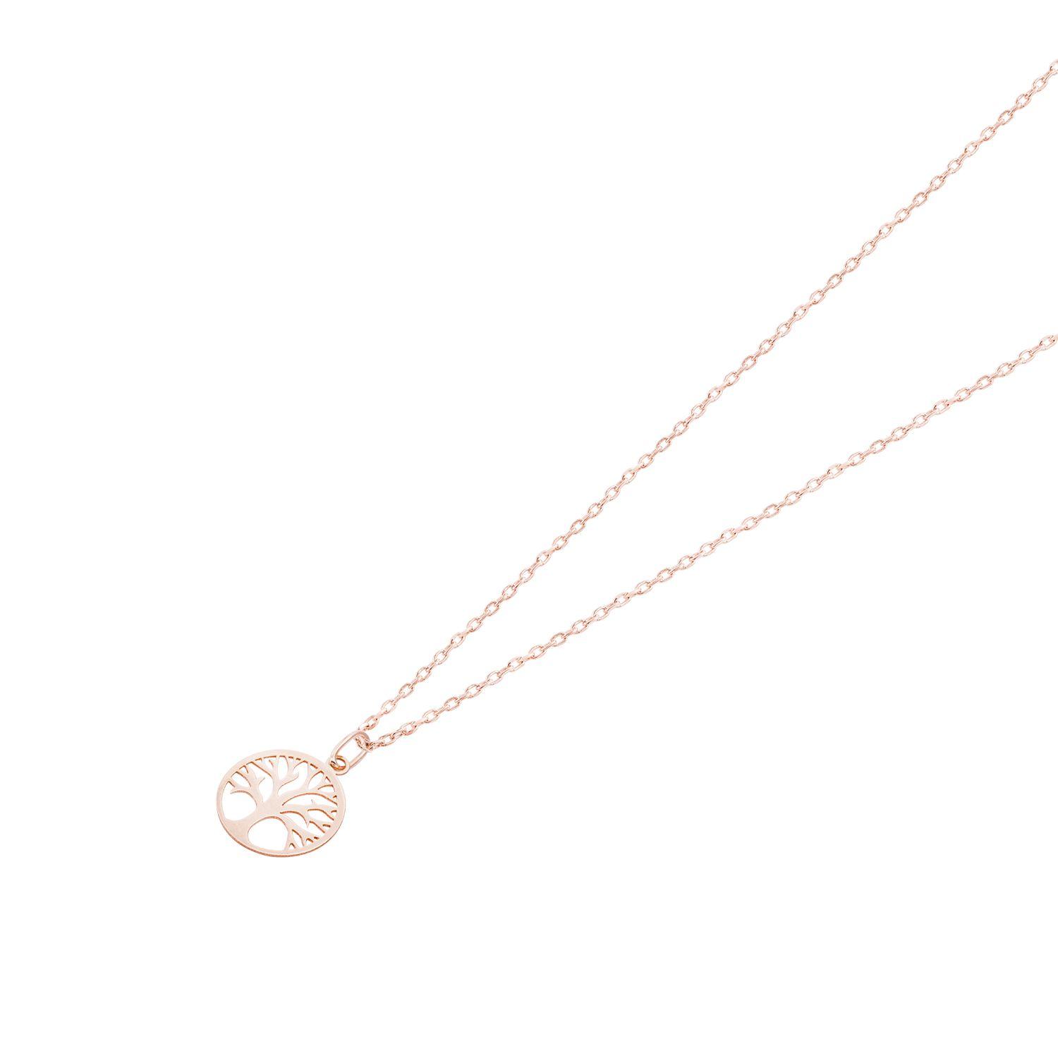 Colgante Oro Miel 18kt Árbol de la Vida Pequeño-2