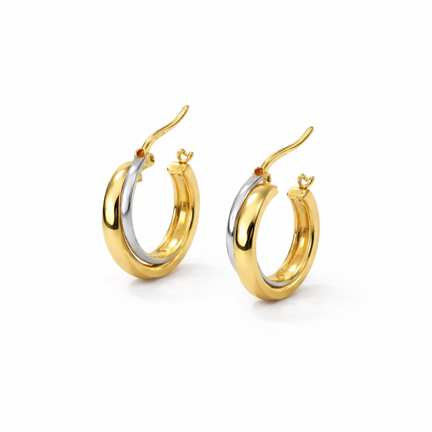 Aros Oro Bicolor 18kt Argollas Bicolor-2