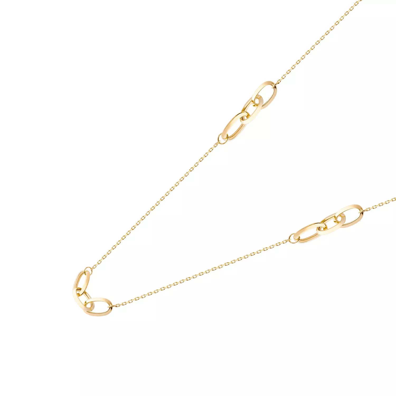 Collares de Oro 18kt Modelo 3 Eslabones-1