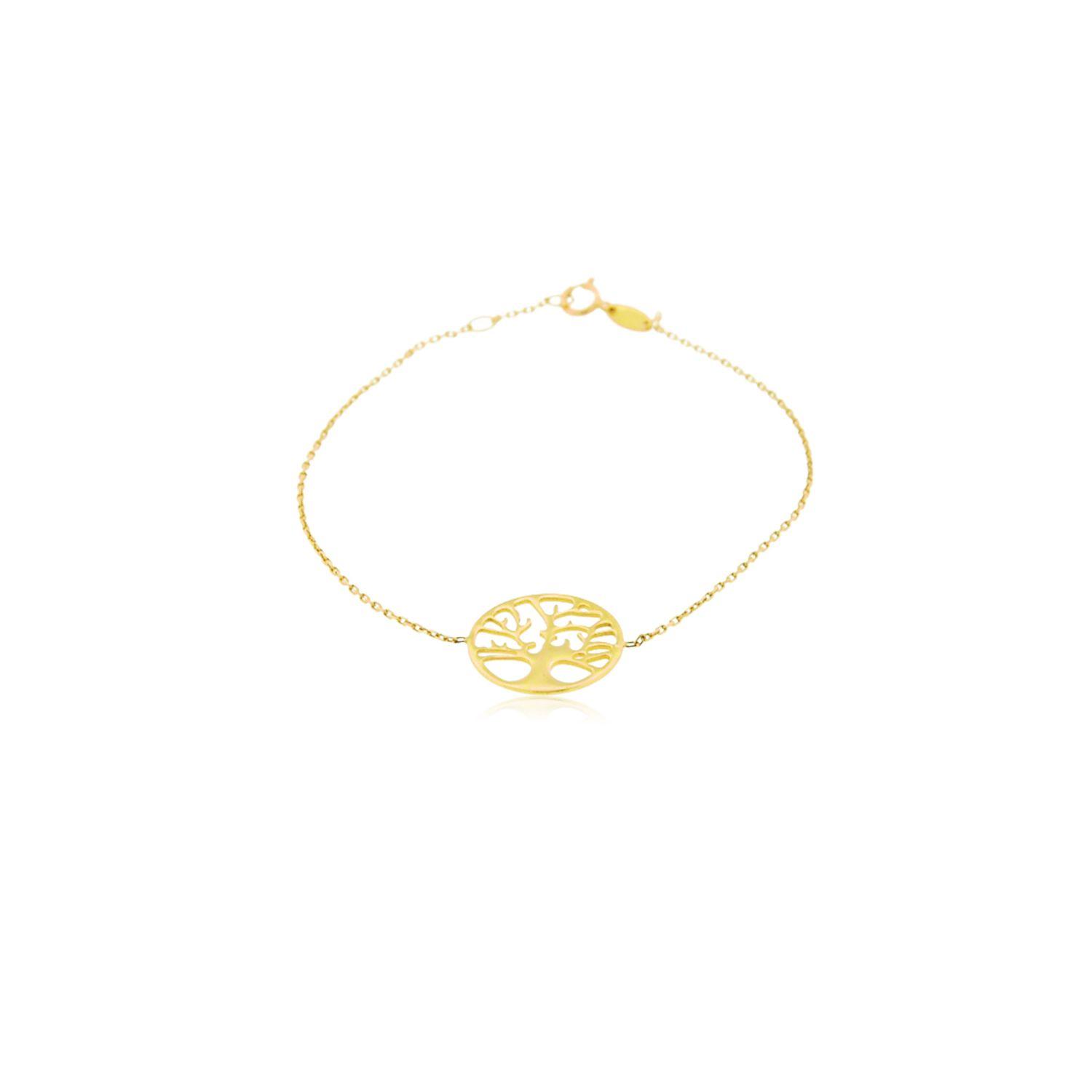Pulsera de Oro 18kt Arbol de la Vida-0