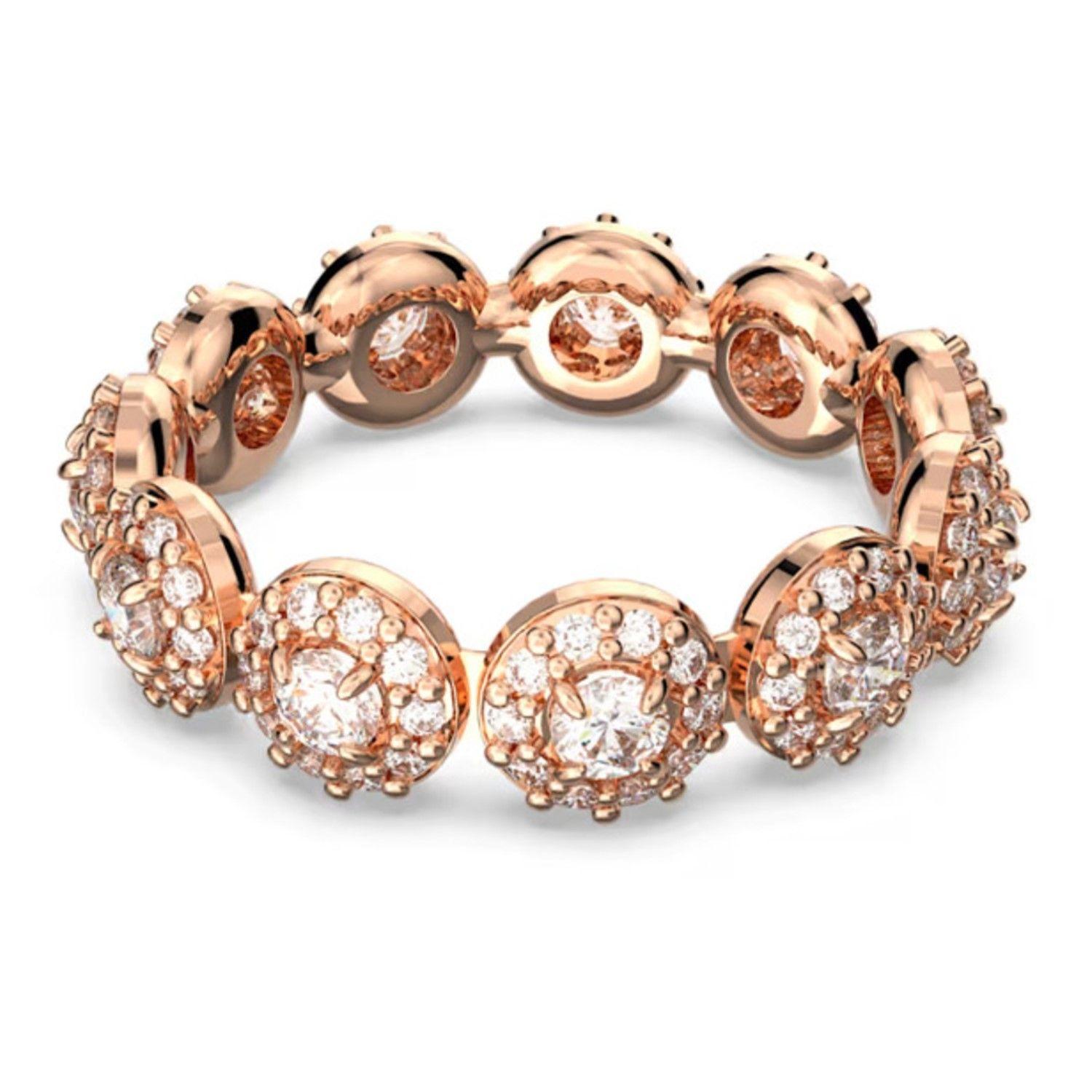 Anillo Swarovski Constella Una Rosado-0