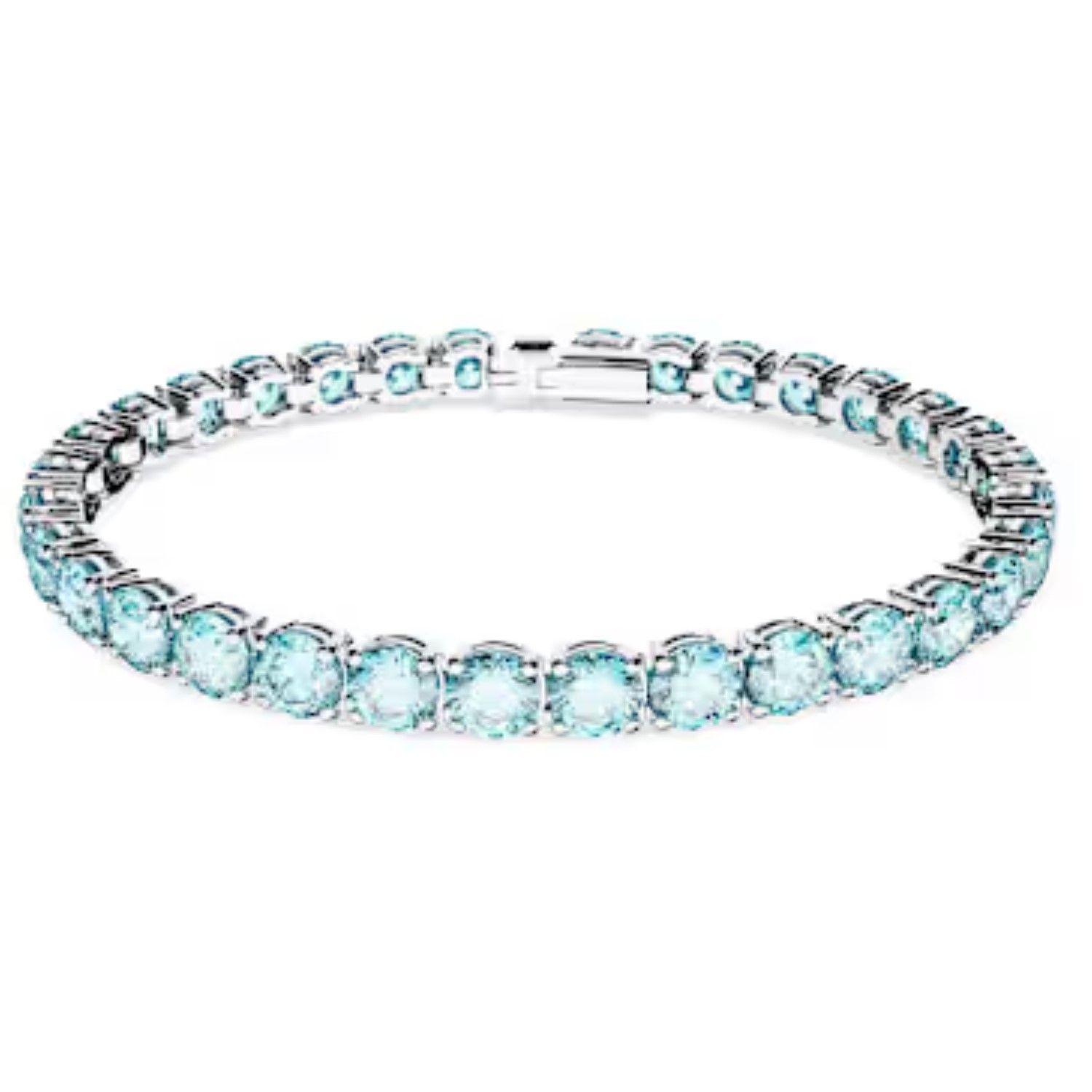Pulsera Swarovski Tennis Aqua-0