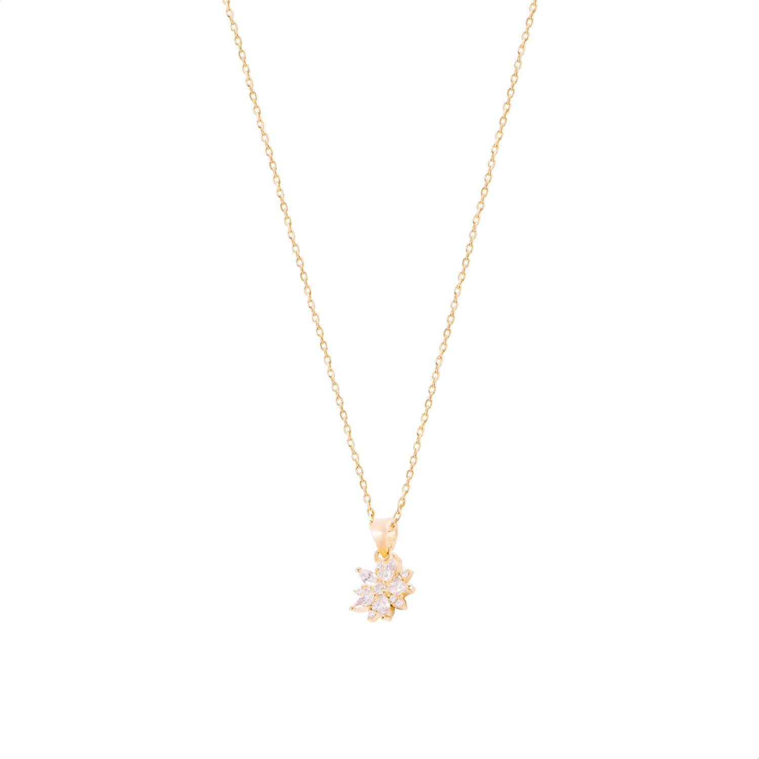 Colgante de Oro 18kt Estrella Circón-2