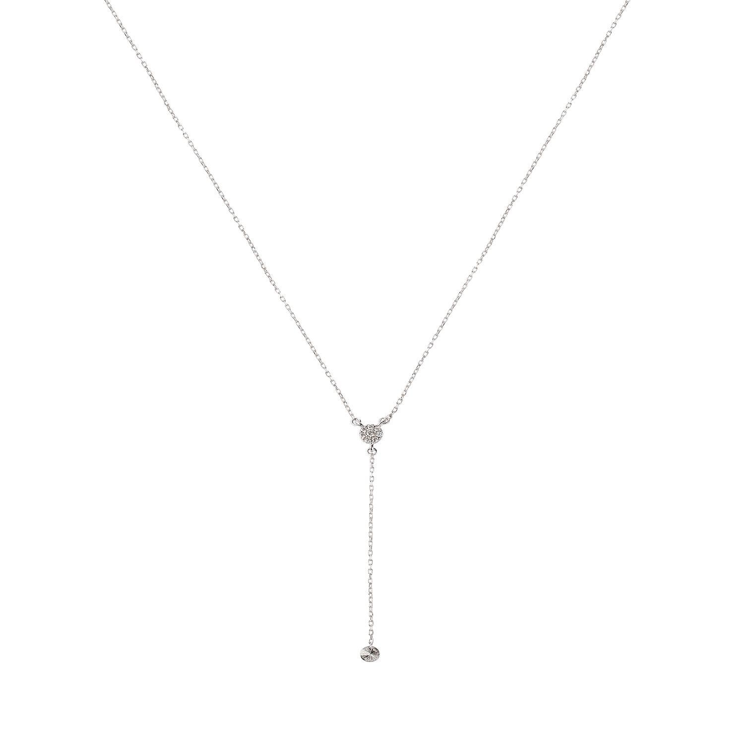 Collar de Oro 18kt con Diamantes 17Pts Totales Modelo Corte Brillante-2