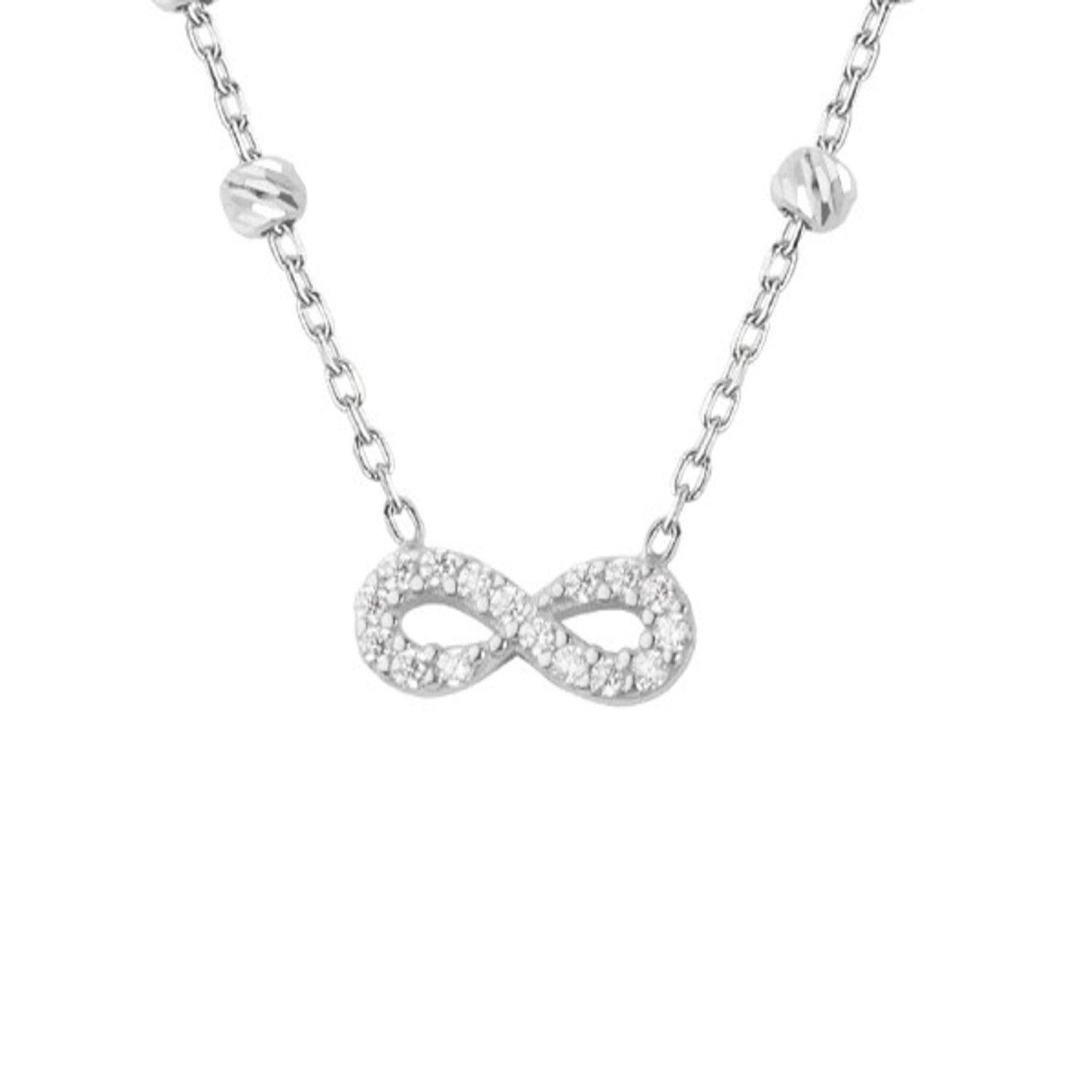 Collar de Plata Esterlina 925 Infinito Bolita-2