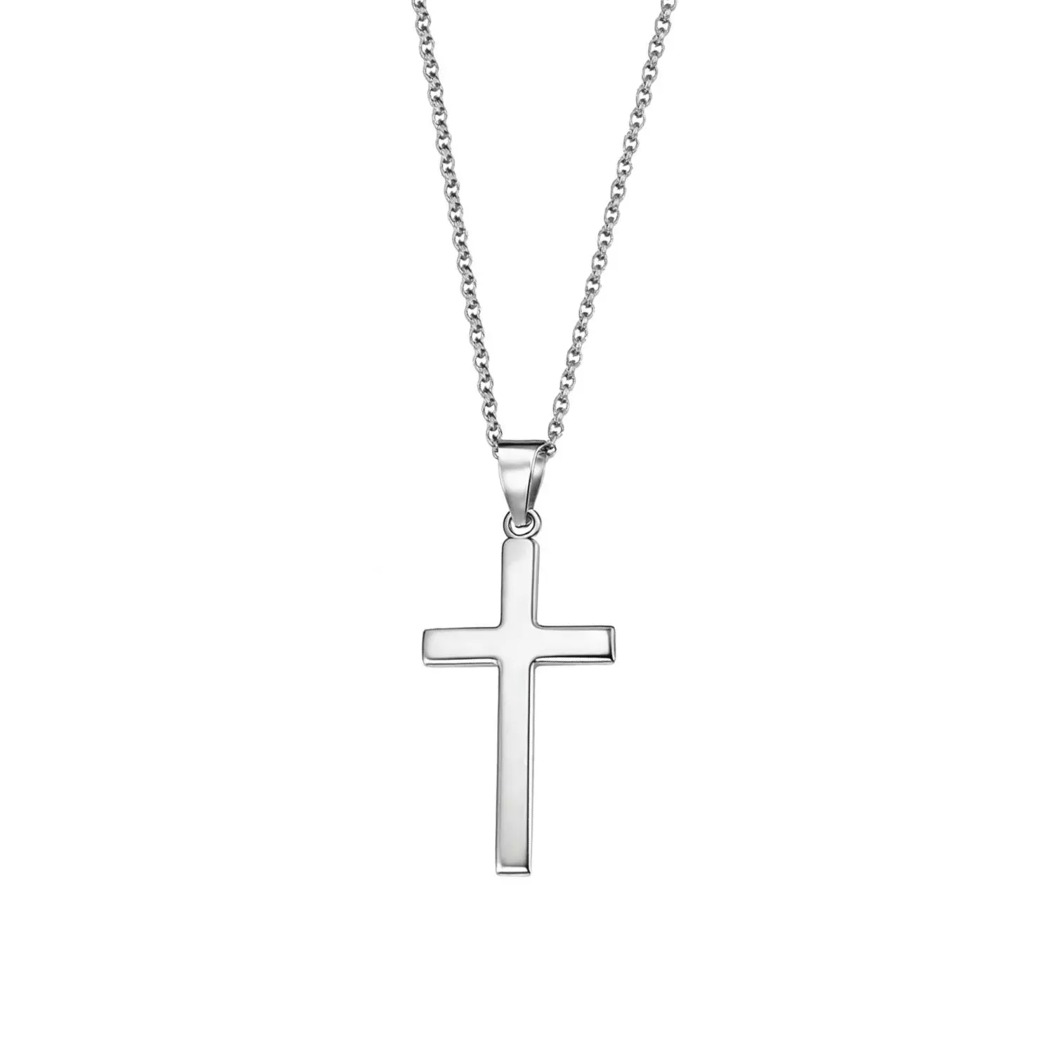 Colgante de Plata Esterlina 925 Cruz 35X20MM-2