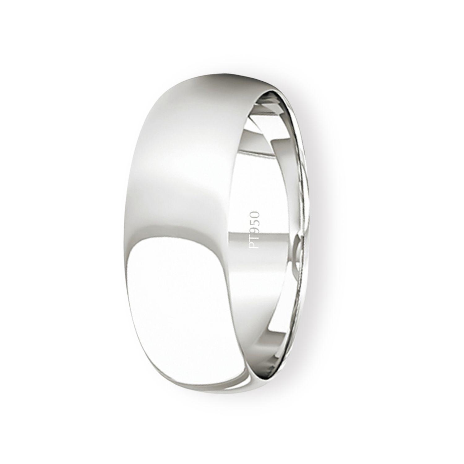 Argolla Matrimonio de Platino Inglés Argos de 5,0mm-0