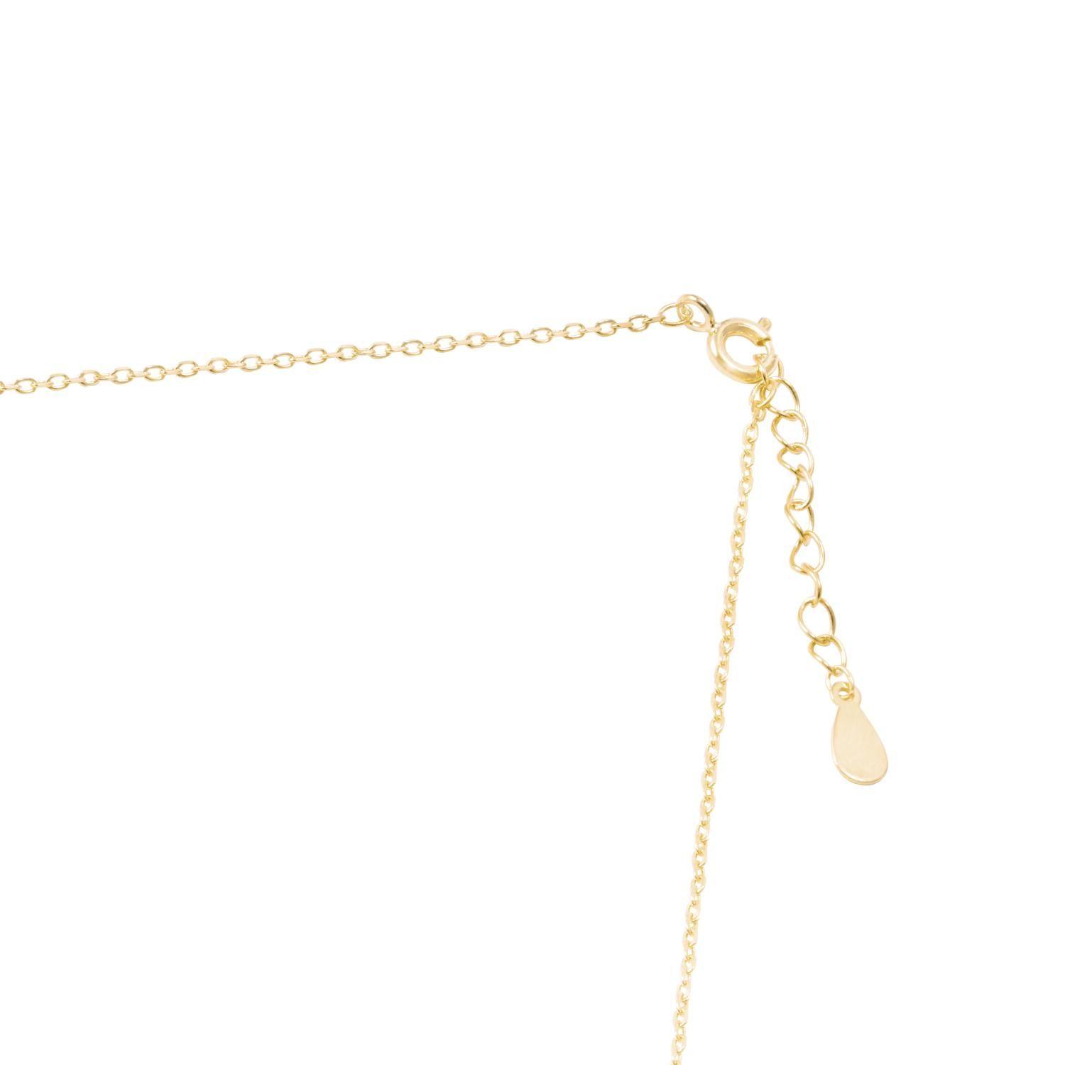 Collar de Plata Esterlina 925 Choker 9 Circones Colgantes Revestido en 18Kt-2
