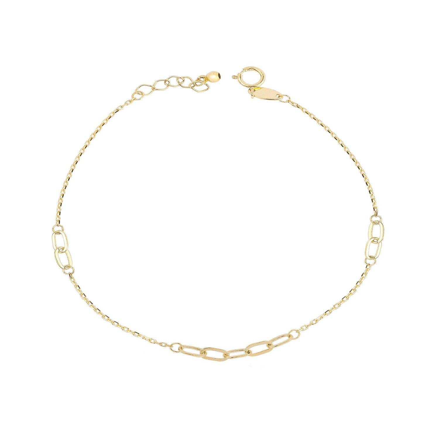 Pulsera de Oro 18kt 9 Eslabones-2