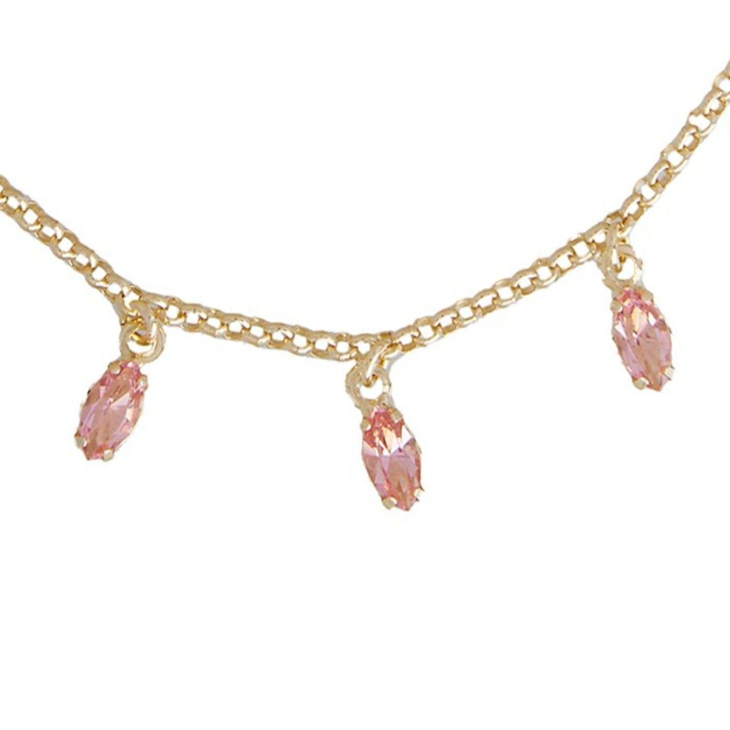 Pulsera Plata Esterlina 925 Rosa Francia Revestido Oro 18kt-2