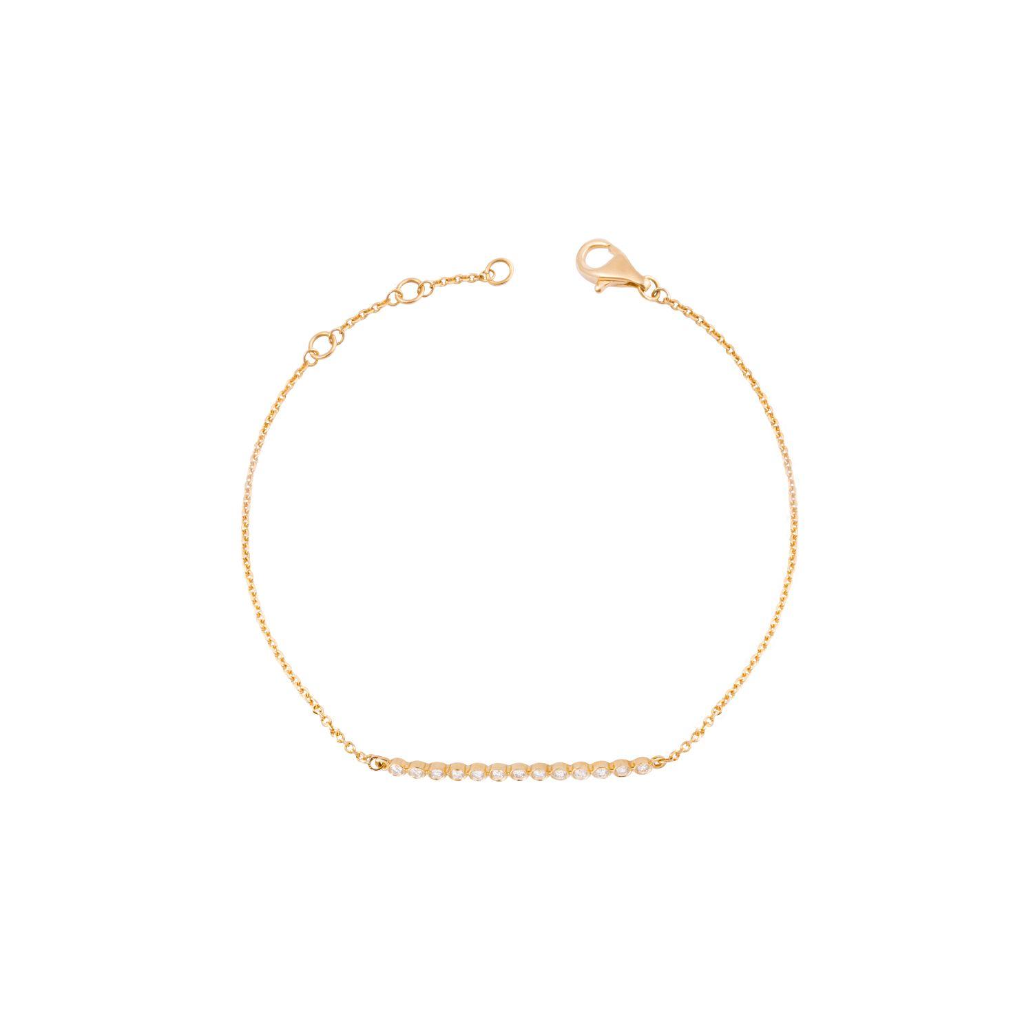 Pulsera de Oro 18kt 17 puntos de diamante SI/H-0