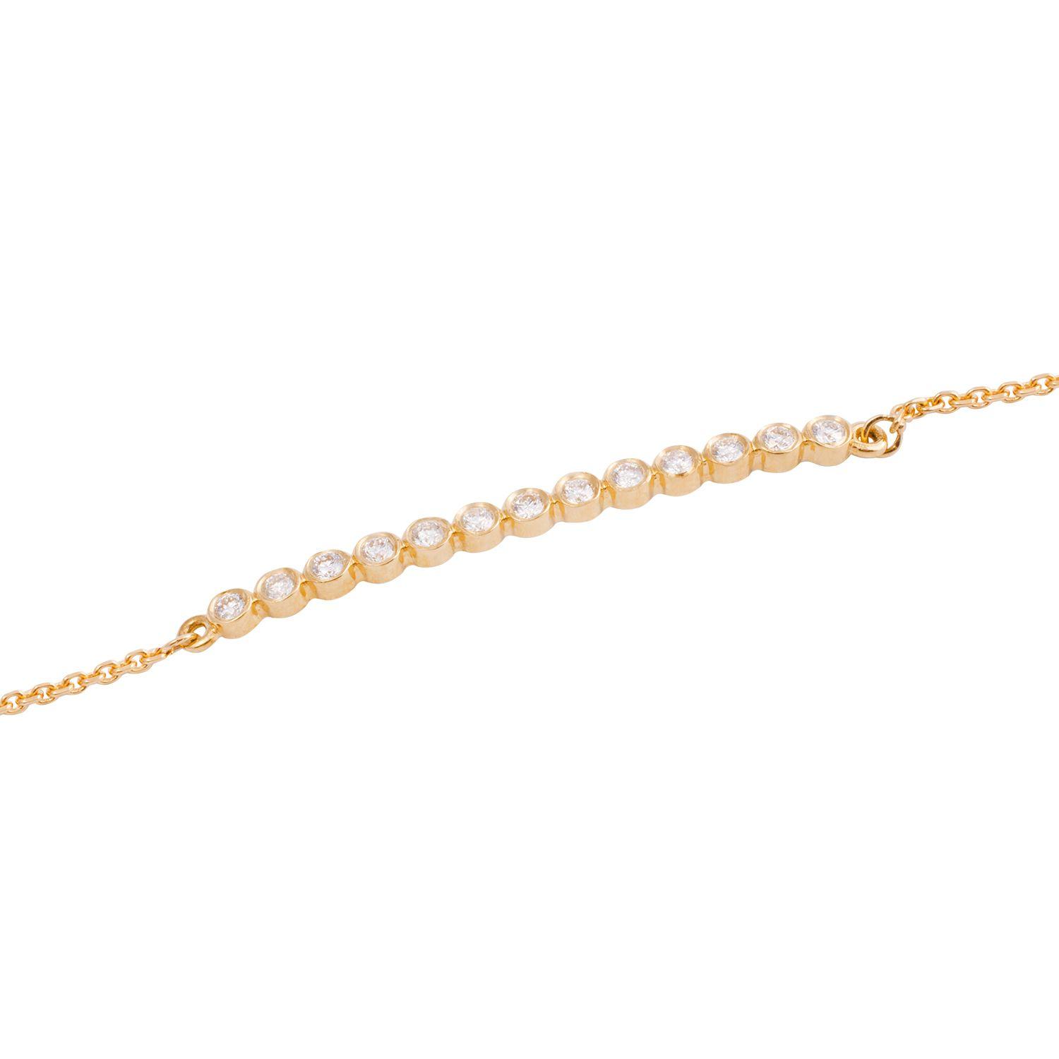 Pulsera de Oro 18kt 17 puntos de diamante SI/H-2