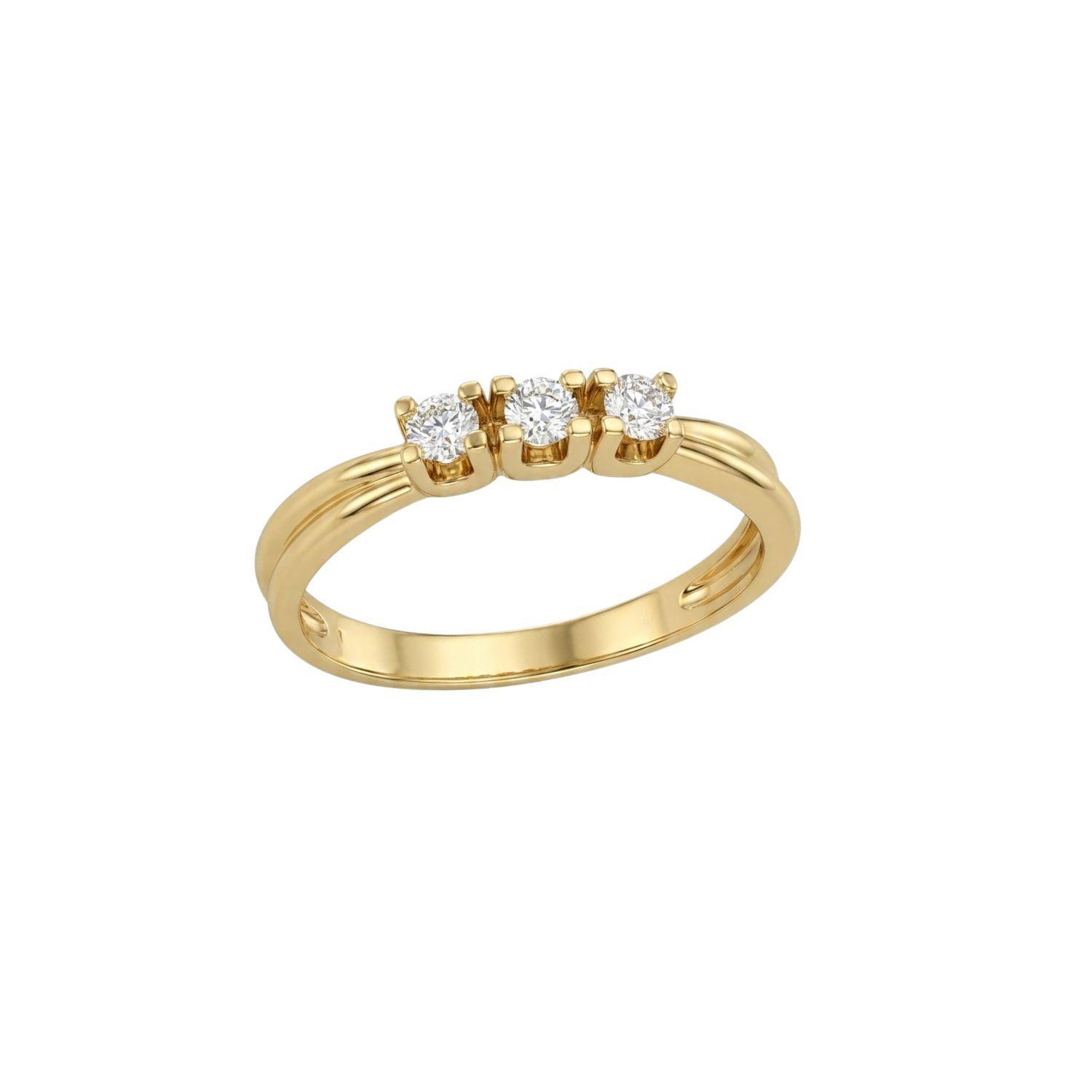 Anillo de Oro 18kt  Tres Circones-1