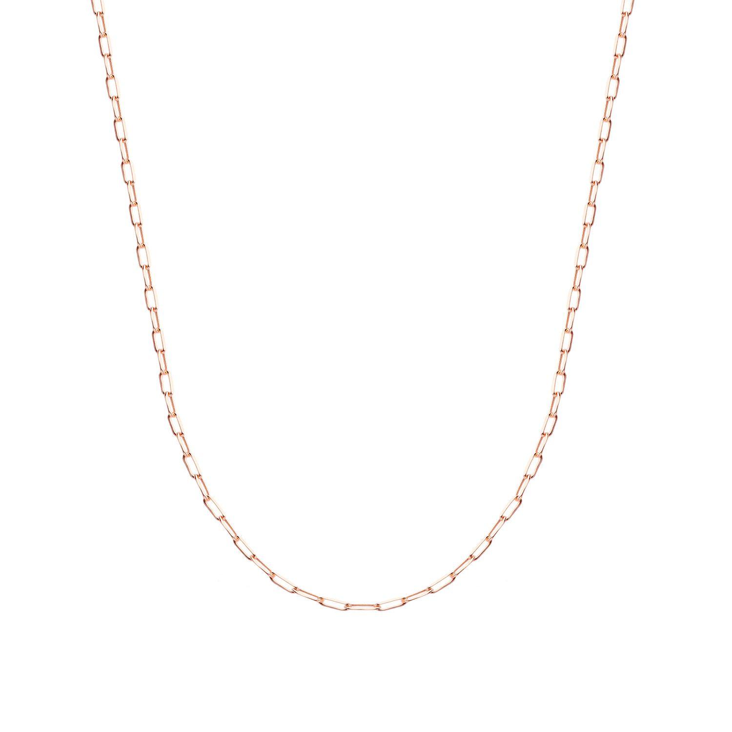 Collar de Plata Esterlina 925 Mini Eslabones Rose-2