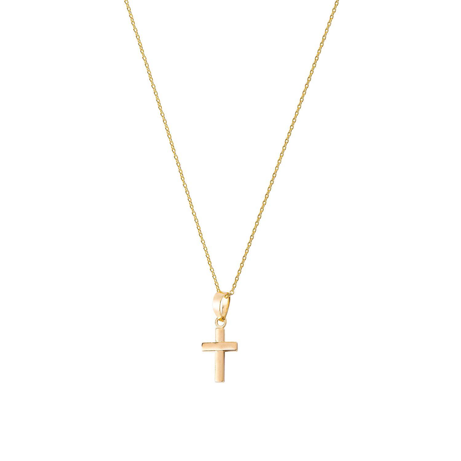 Colgante de Oro 18kt Cruz Tamaño Pequeña-2