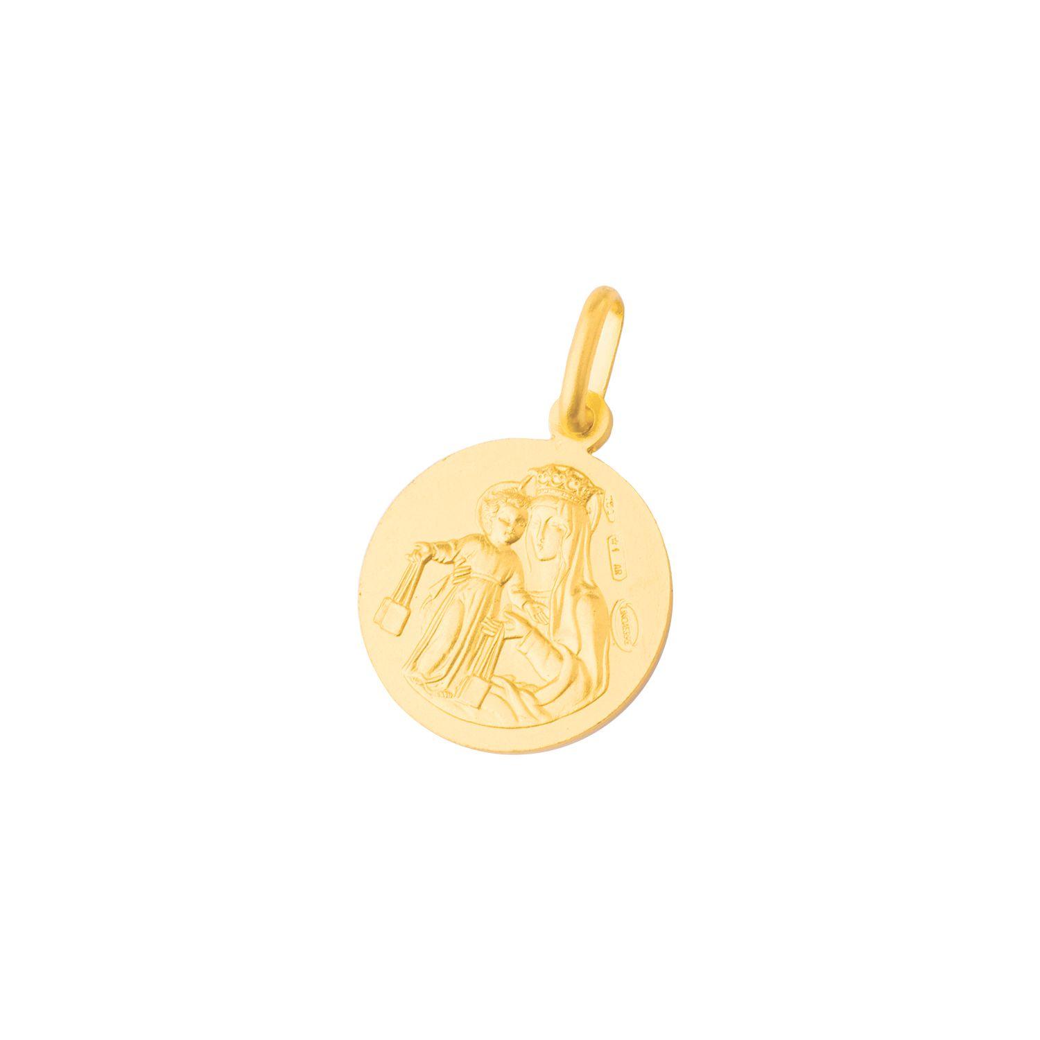 Colgantes de Oro 18kt Modelo Escapulario Dios y Virgen-1