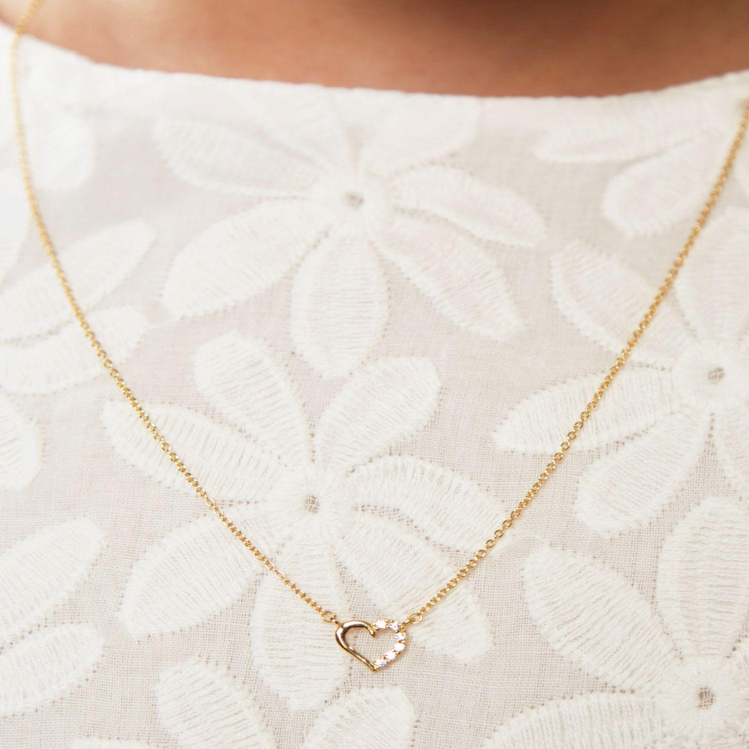 Collar Oro Amarillo 18kt Corazón Circonita 2003-3