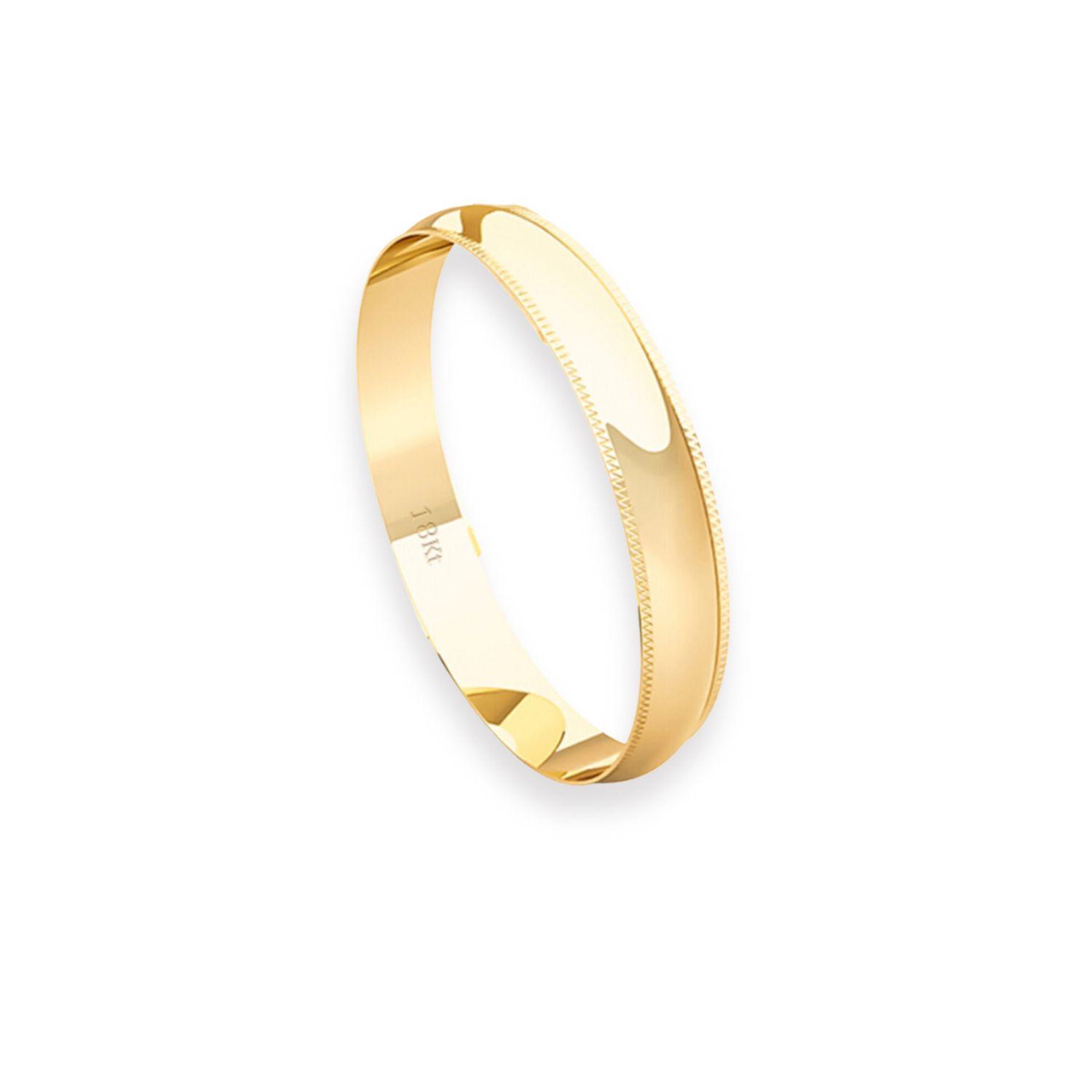 Argolla Matrimonio de Oro Amarillo 18kt Inglés Alejandrina de 3,0mm-2