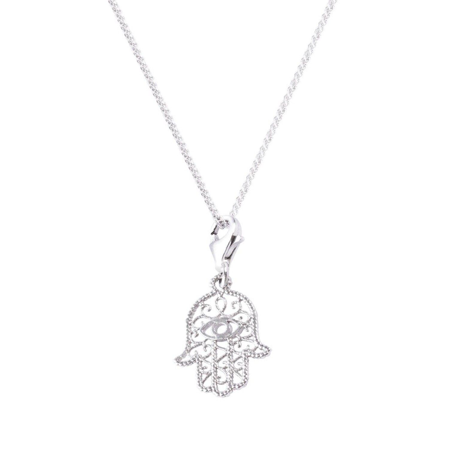 Colgante de Plata Esterlina 925 Mano de Fatima-2