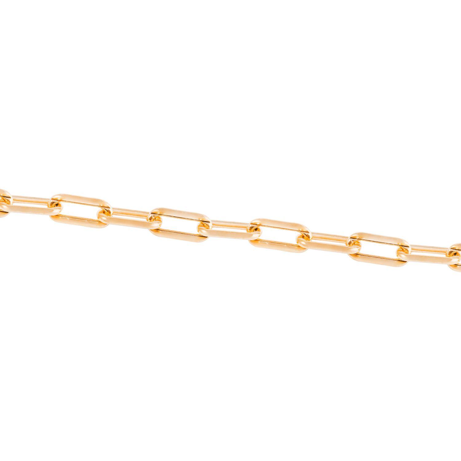 Pulsera Plata Esterlina 925 Eslabón Grueso Bañado Oro 14kt-2