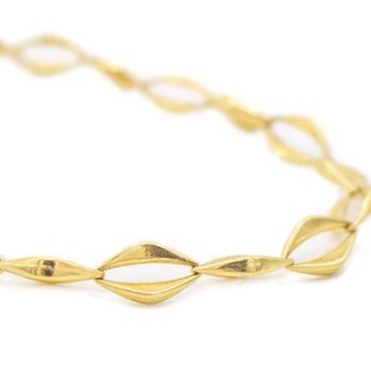 Collar de Oro 18 Kt., Modelo Rombo-1