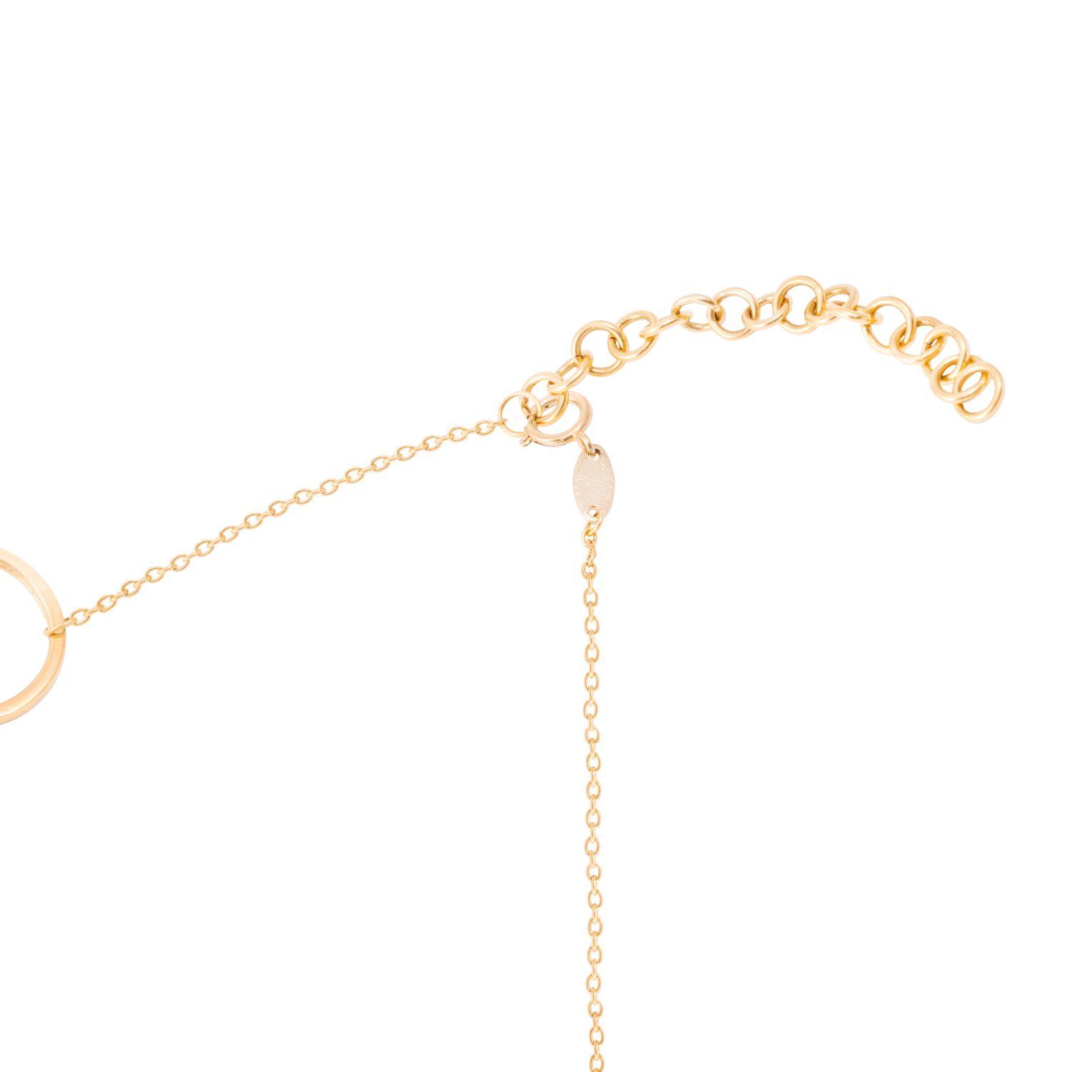 Collar de Oro Amarillo 18kt Argollas Entrelazadas-2