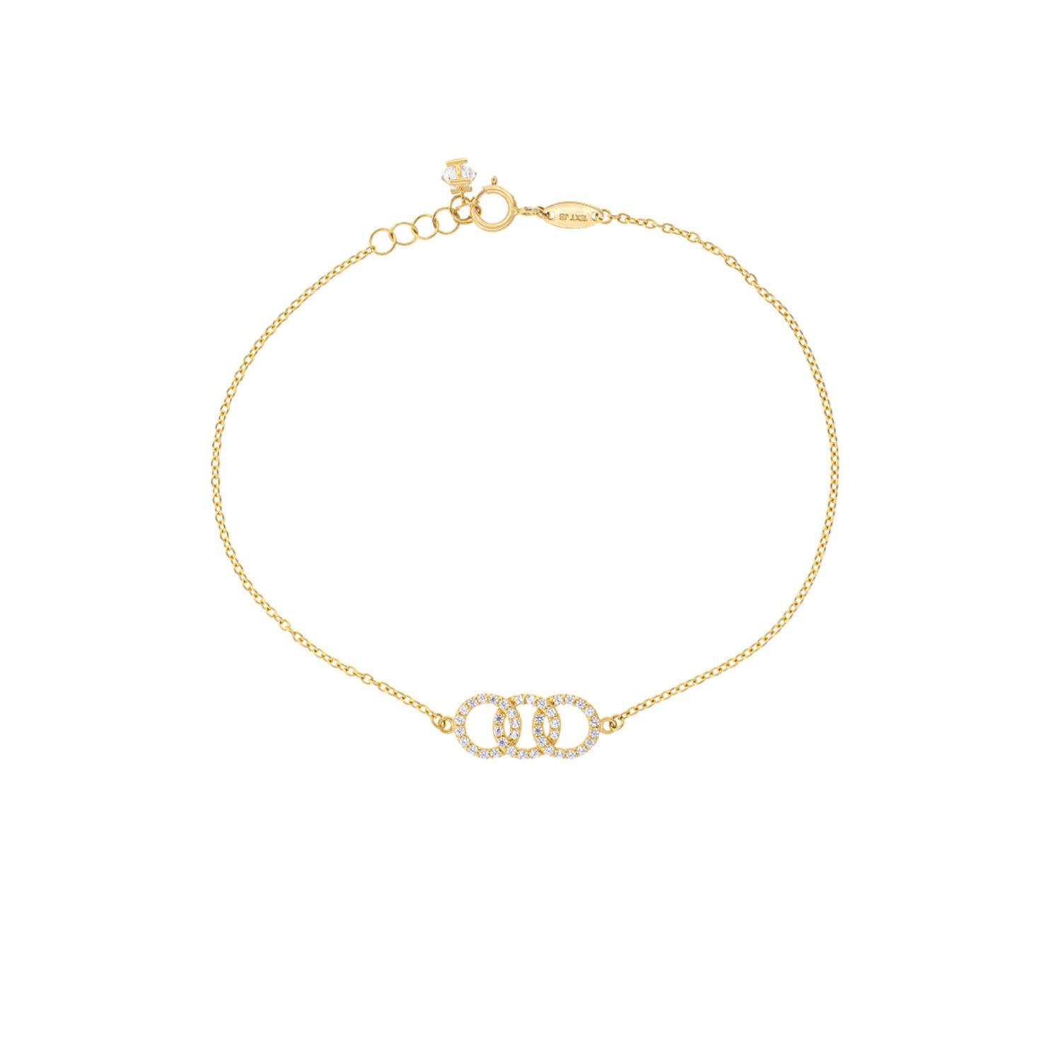 Pulsera de Oro 18kt Tres Circulos-0