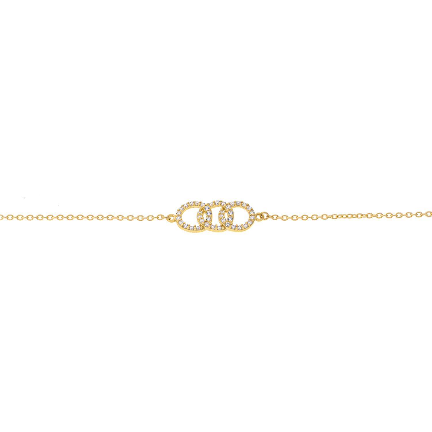 Pulsera de Oro 18kt Tres Circulos-1