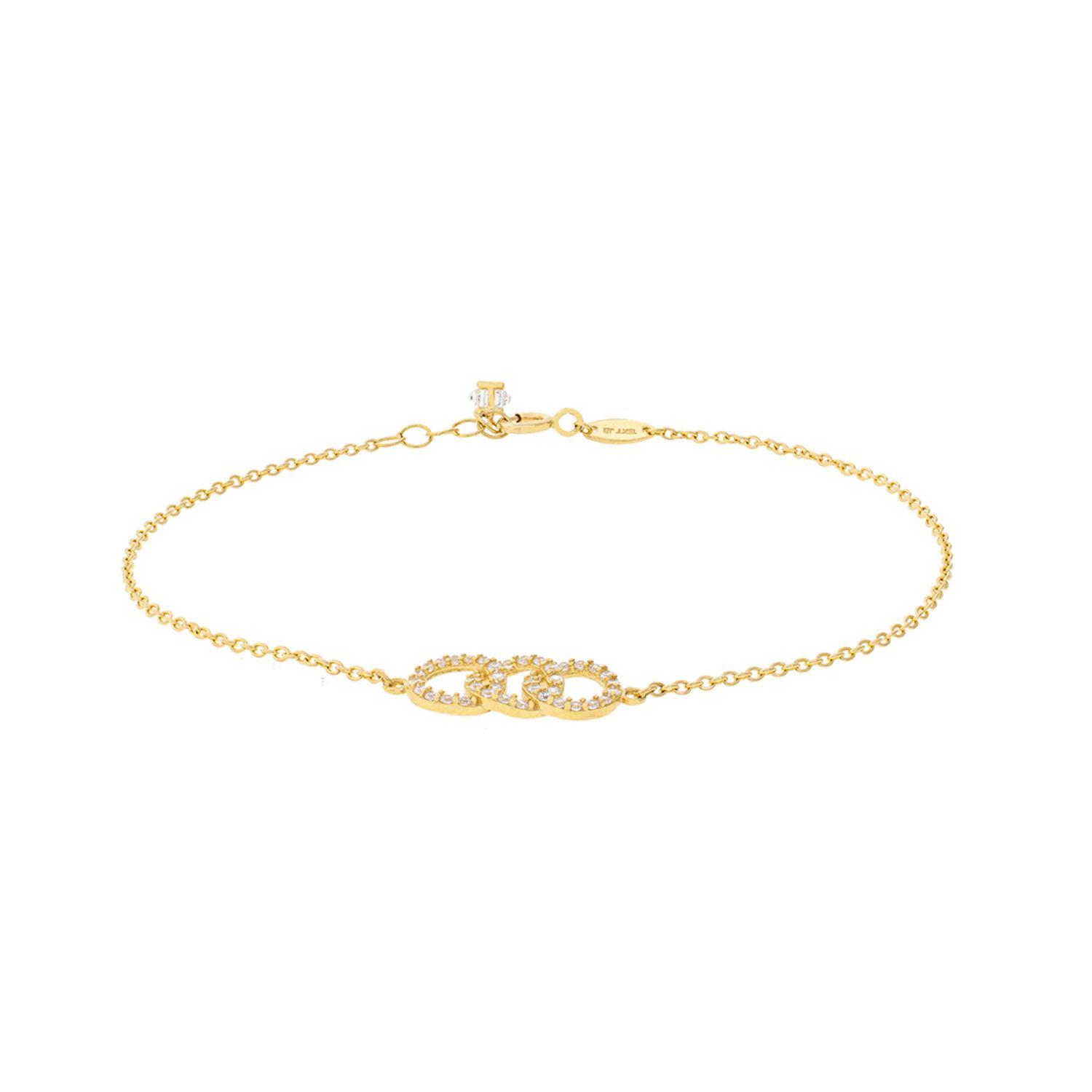 Pulsera de Oro 18kt Tres Circulos-2