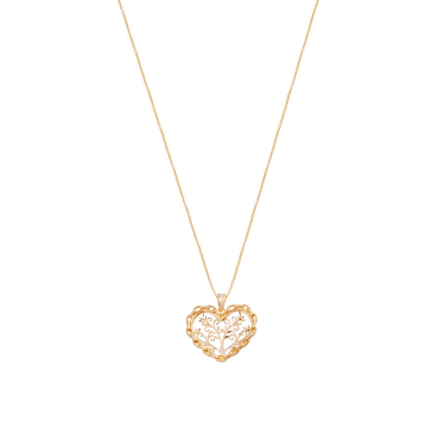 Colgante de Oro 18kt Carazón Árbol-2