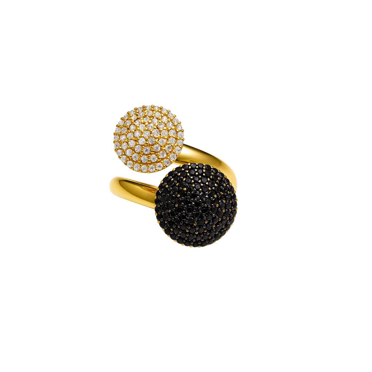 Anillo Oro Amarillo 18Kt Eclipse de Diamantes-2