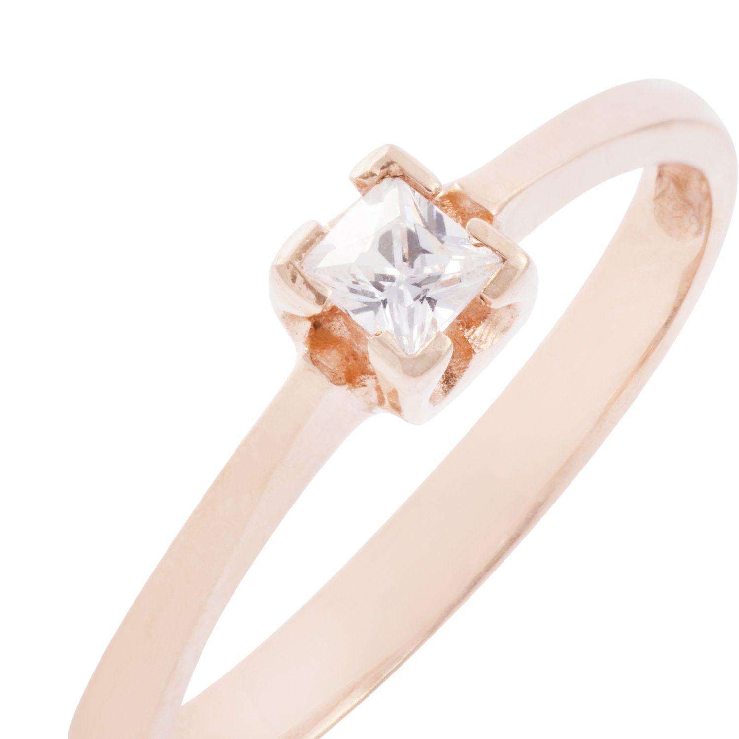 Anillo Oro Miel 18kt Solitario Prince-1