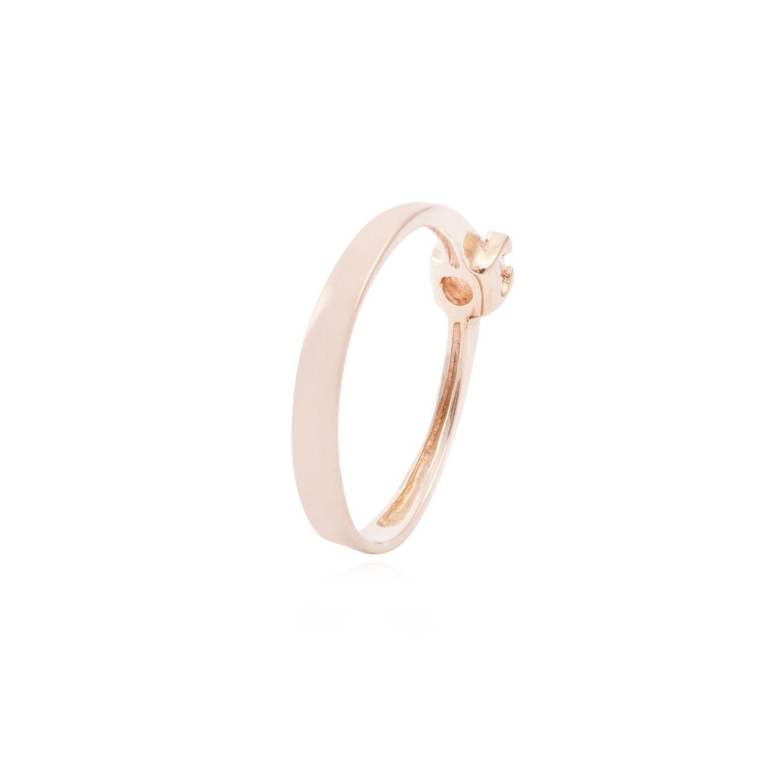 Anillo Oro Miel 18kt Solitario Prince-2