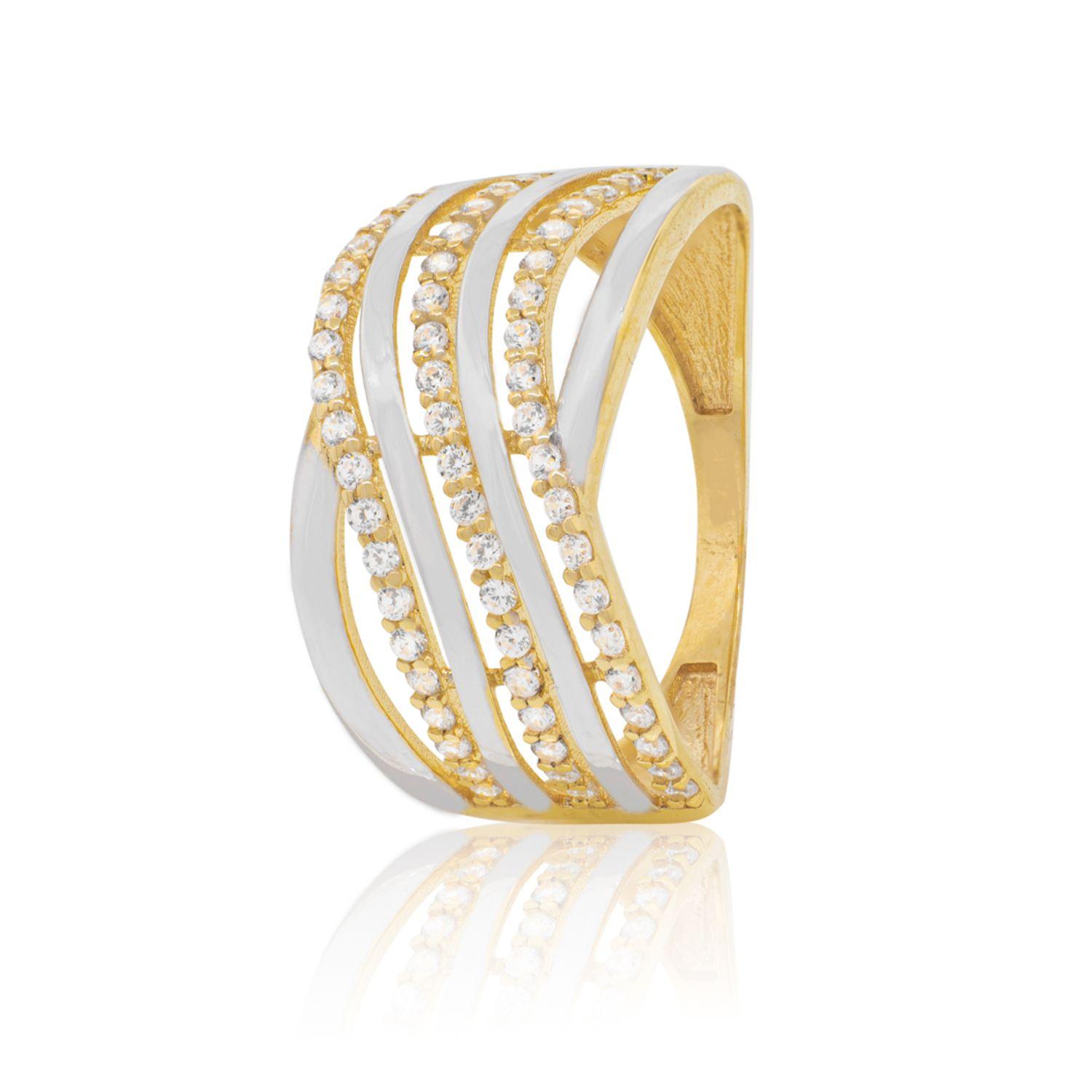 Anillo de Oro 18kt Bicolor Circones-0