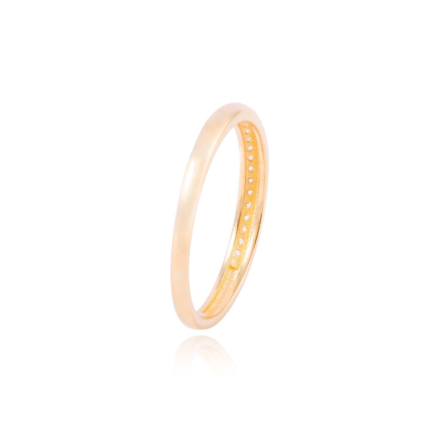 Anillo Compromiso de Oro 18Kt Circón Central-2