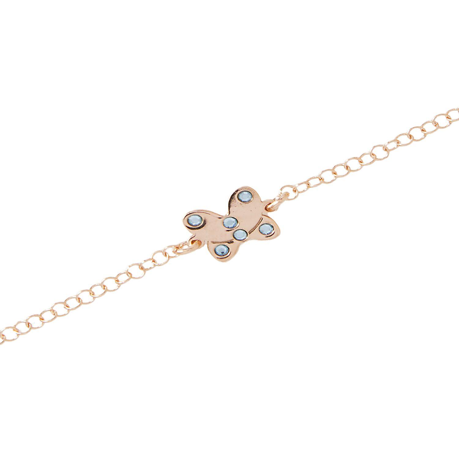 Pulsera Plata Esterlina 925 Mariposa Revestida en Oro 18kt-1