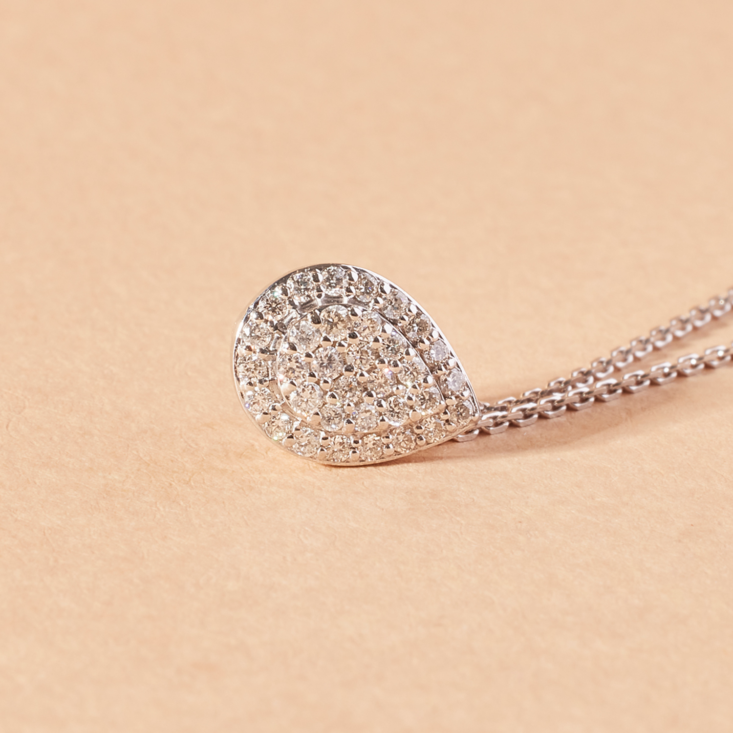 Collar de Oro Blanco 18kt Diamantes 28 Pts  - By Danielle Costantini-2