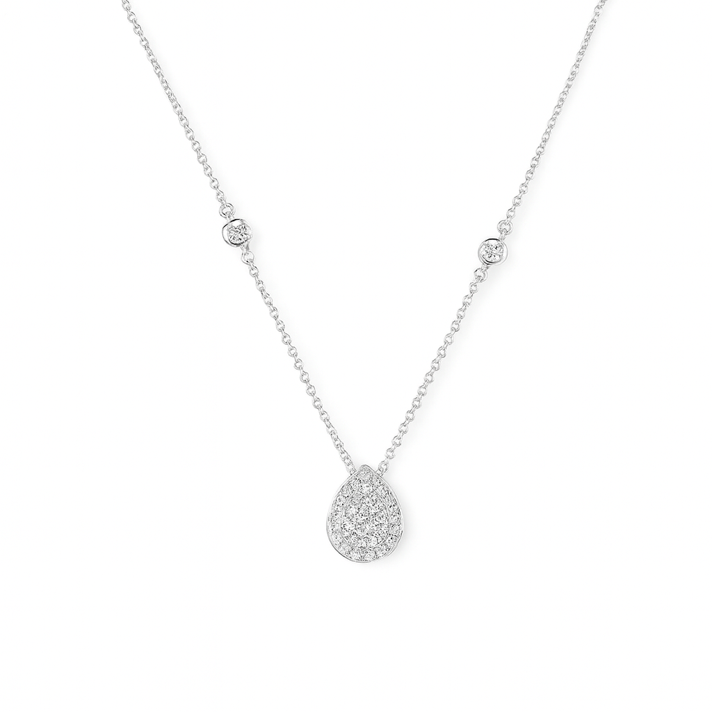 Collar de Oro Blanco 18kt Diamantes 28 Pts  - By Danielle Costantini-2