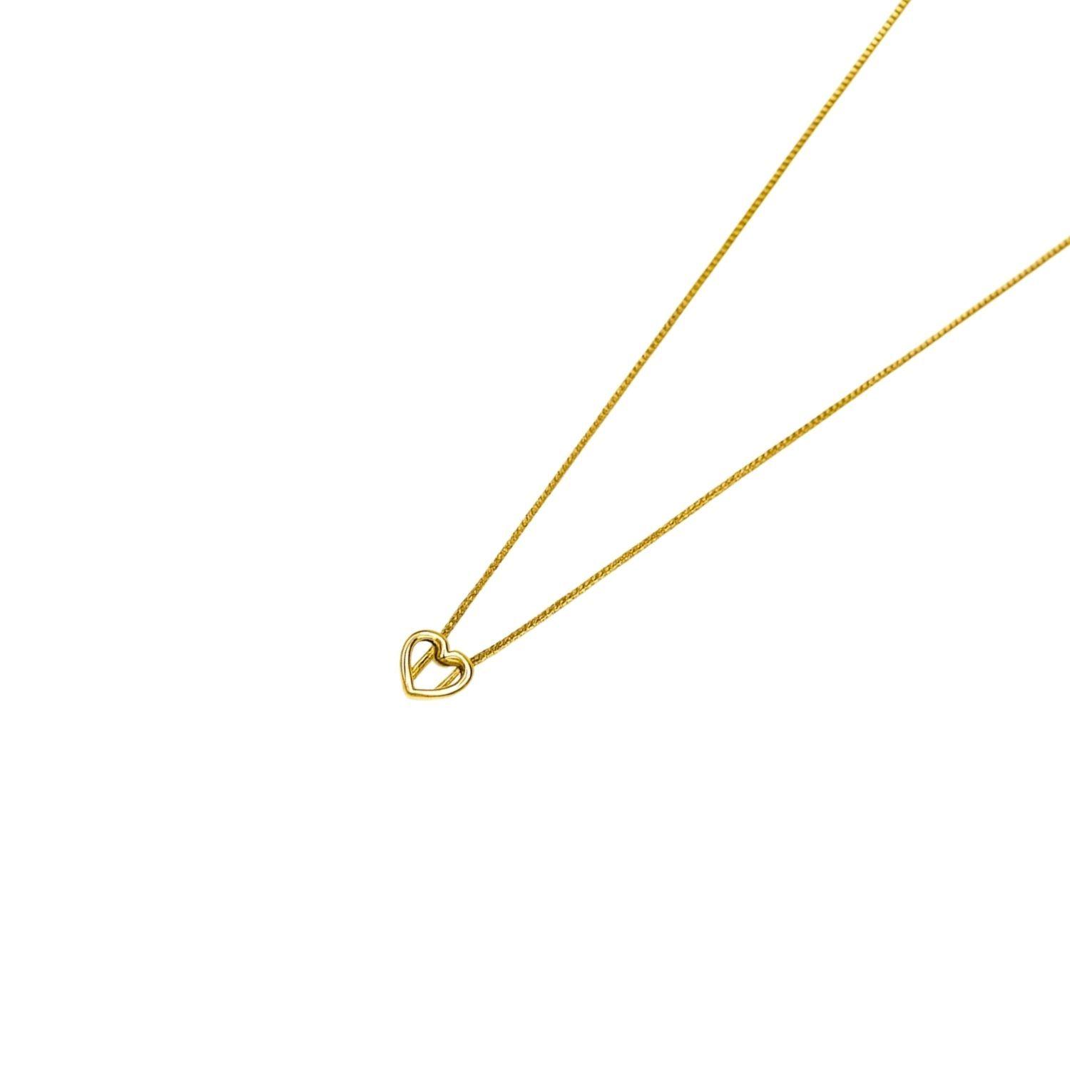 Collar Oro Amarillo 18kt Amor Dorado-5