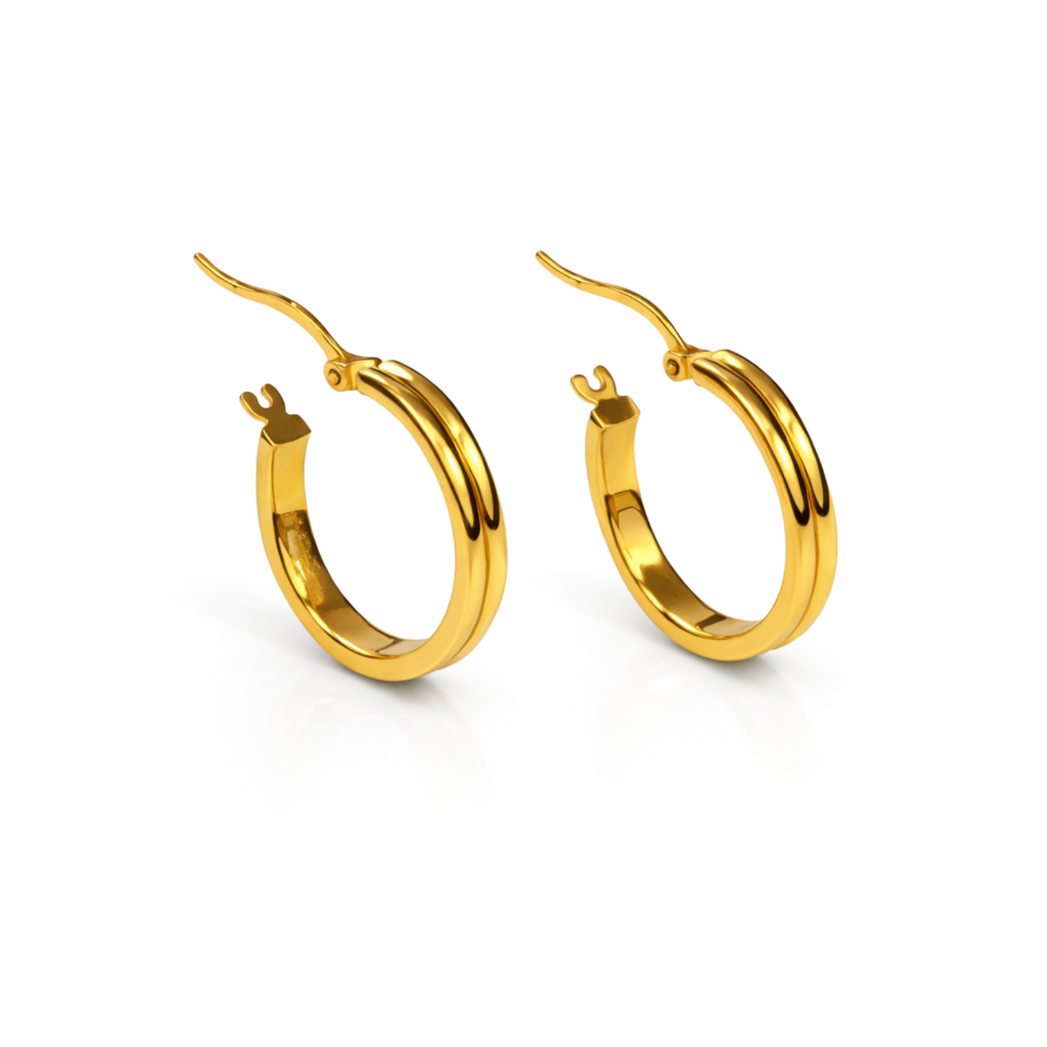 Aros Oro Amarillo 18kt Argollas-2