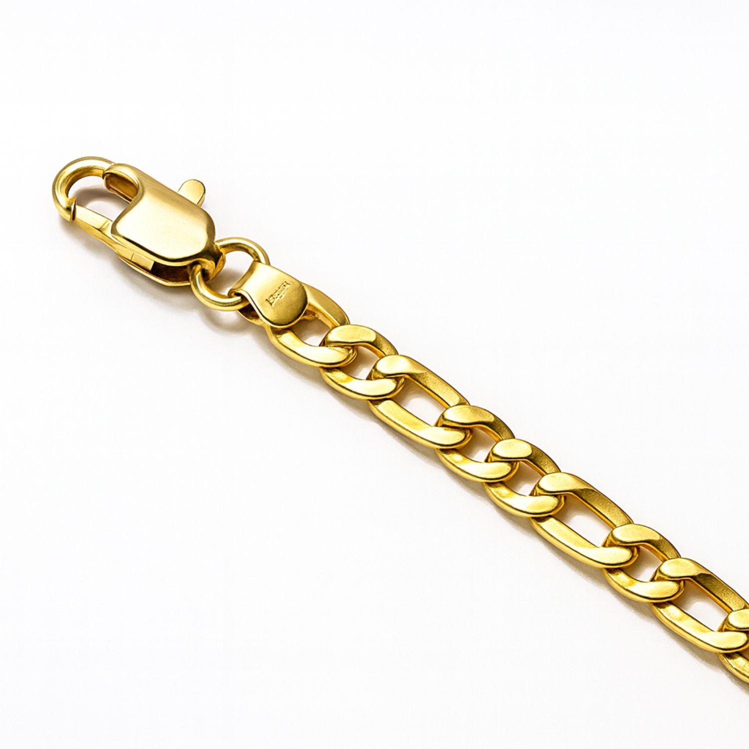 Pulsera Oro Amarillo 18Kt Eslabón Plano-2