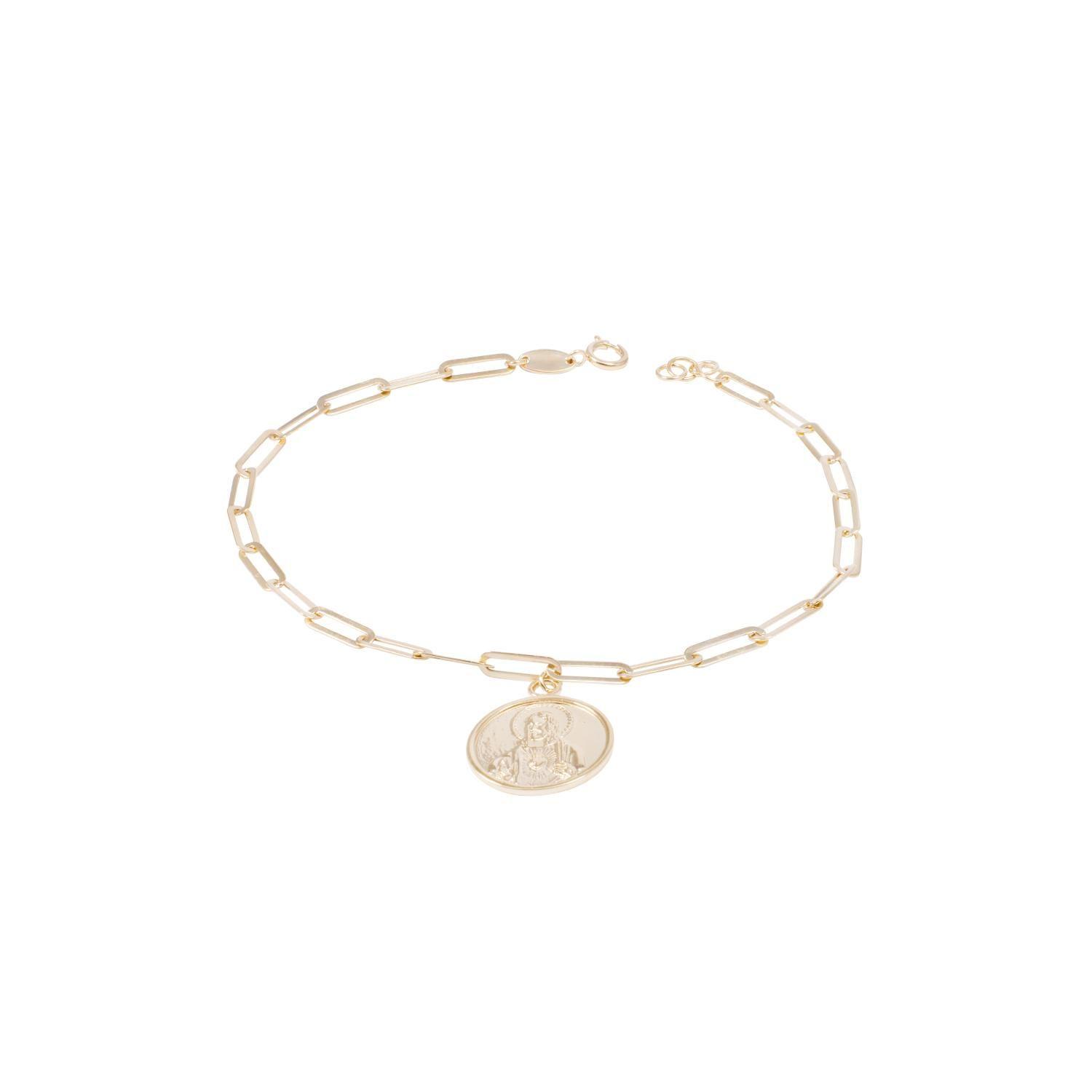 Pulsera de Oro 18kt Sagrado Corazón-2