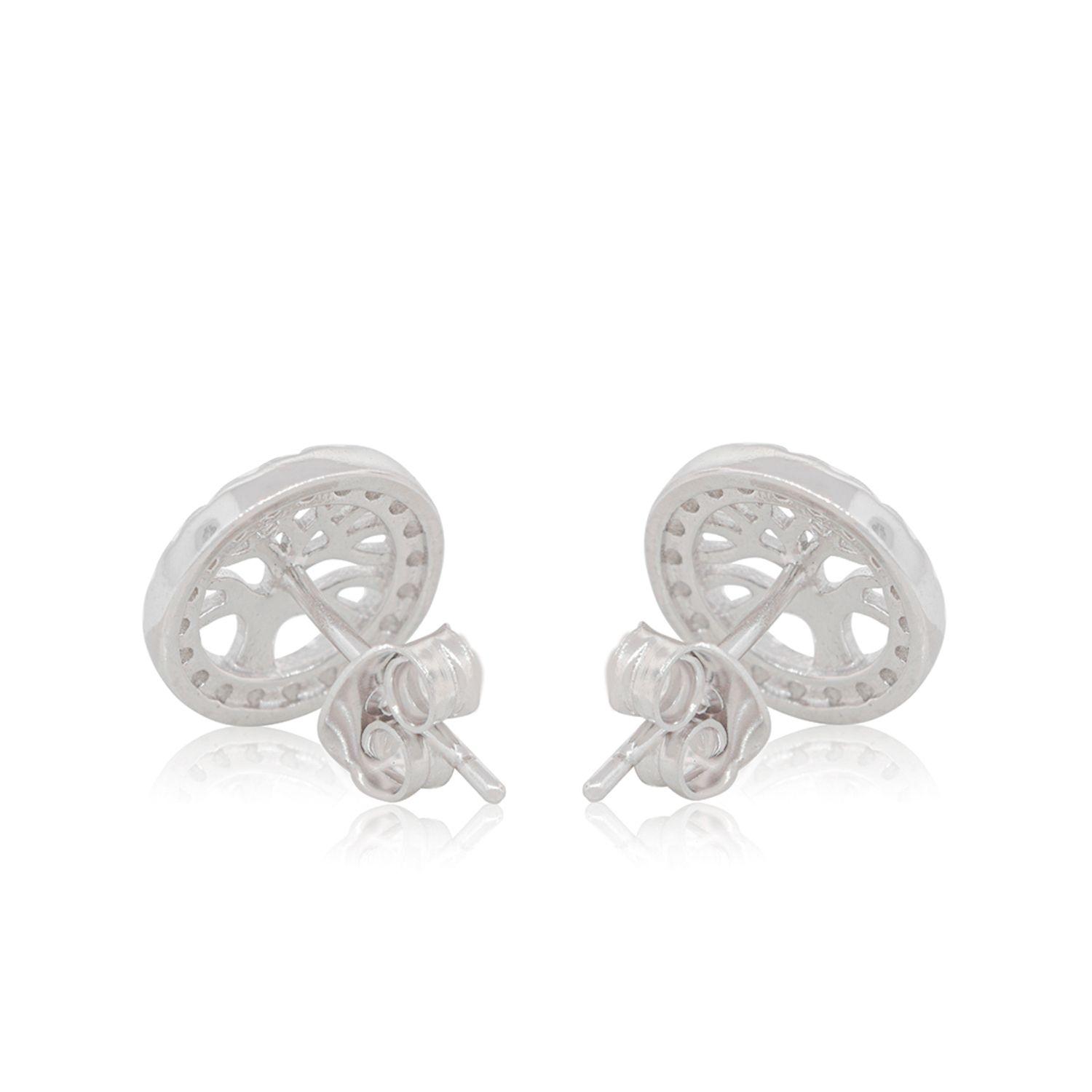 Aros de Plata Esterlina 925 Arbol de la Vida-1